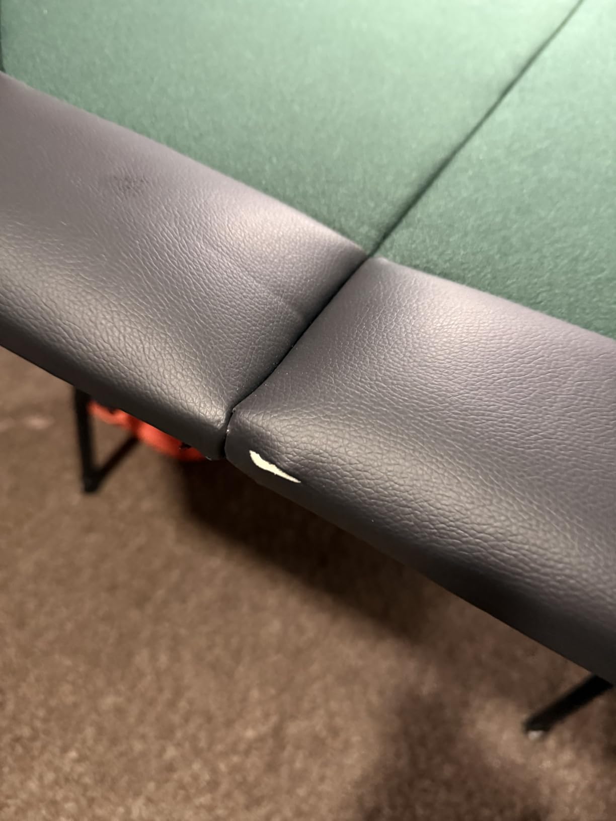 Poker Table Foldable Texas Hold'em Folding Table Portable Casino Card Game | 8 Player 48 inch Octagon Gambling Table with Casino Grade Felt Cushioned Hand Rest Foldable Legs and 8 Cup Holders customer photo 2