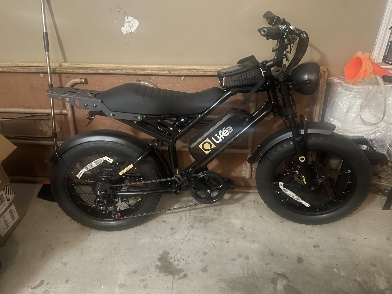Qlife Racer Electric Bike for Adults - 21-Speed Mountain Lightweight Ebike with Peak 1000W Brushless Motor, 48V 375Wh Removable Battery, 26X2.1 Tire Step Over E-MTB, Up to 40 Miles Range customer photo 1