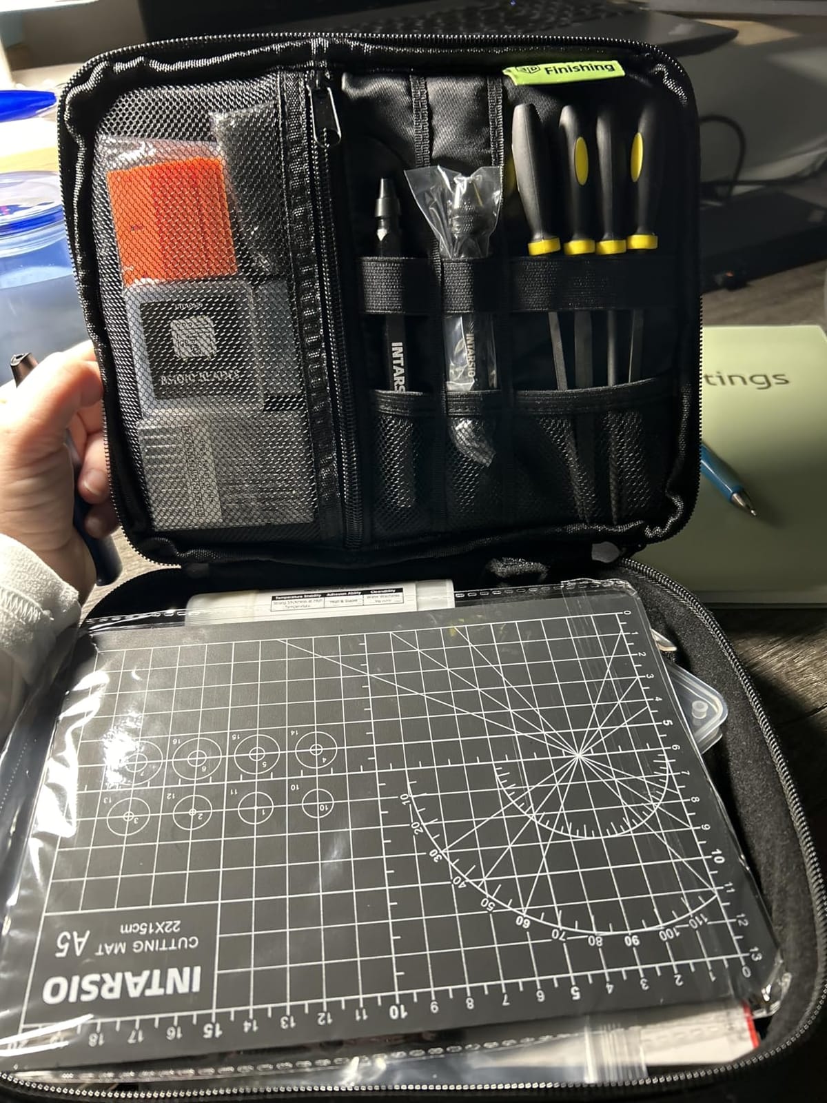 76pcs 3D Printer Tools Kit with Bag, 3D Printer Accessories includes Digital Caliper, Hygrometer, PTFE Tube Kit, Deburring Tool, Scrapers, Nozzle Cleaning, for Bambu Lab, Ender 3, FDM/SLA Printers etc customer photo 2