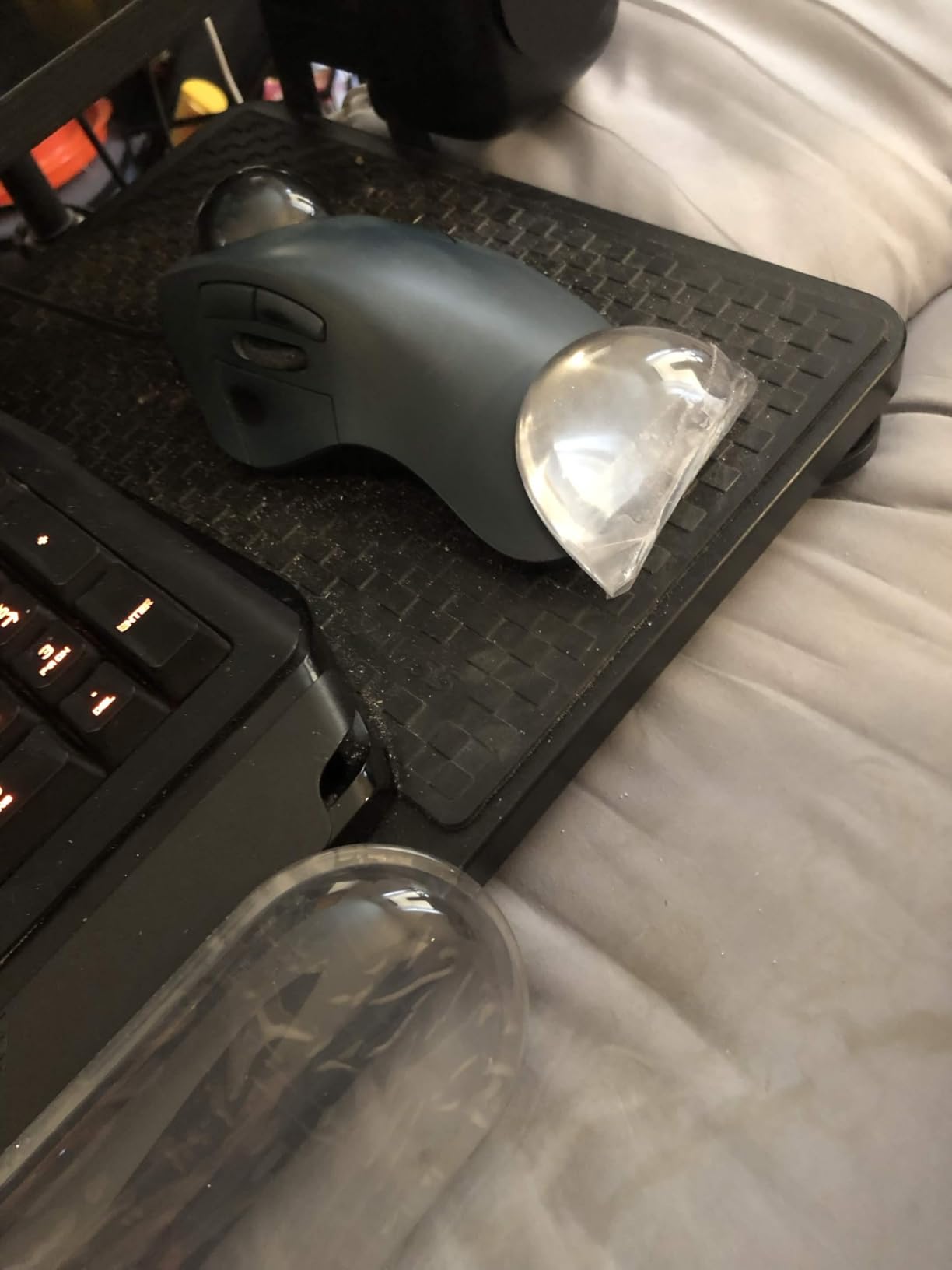 Clear Gel Keyboard Wrist Rest with Mouse Pad Wrist Support, Ergonomic Wrist Rest for Computer Keyboard and Mouse customer photo 1