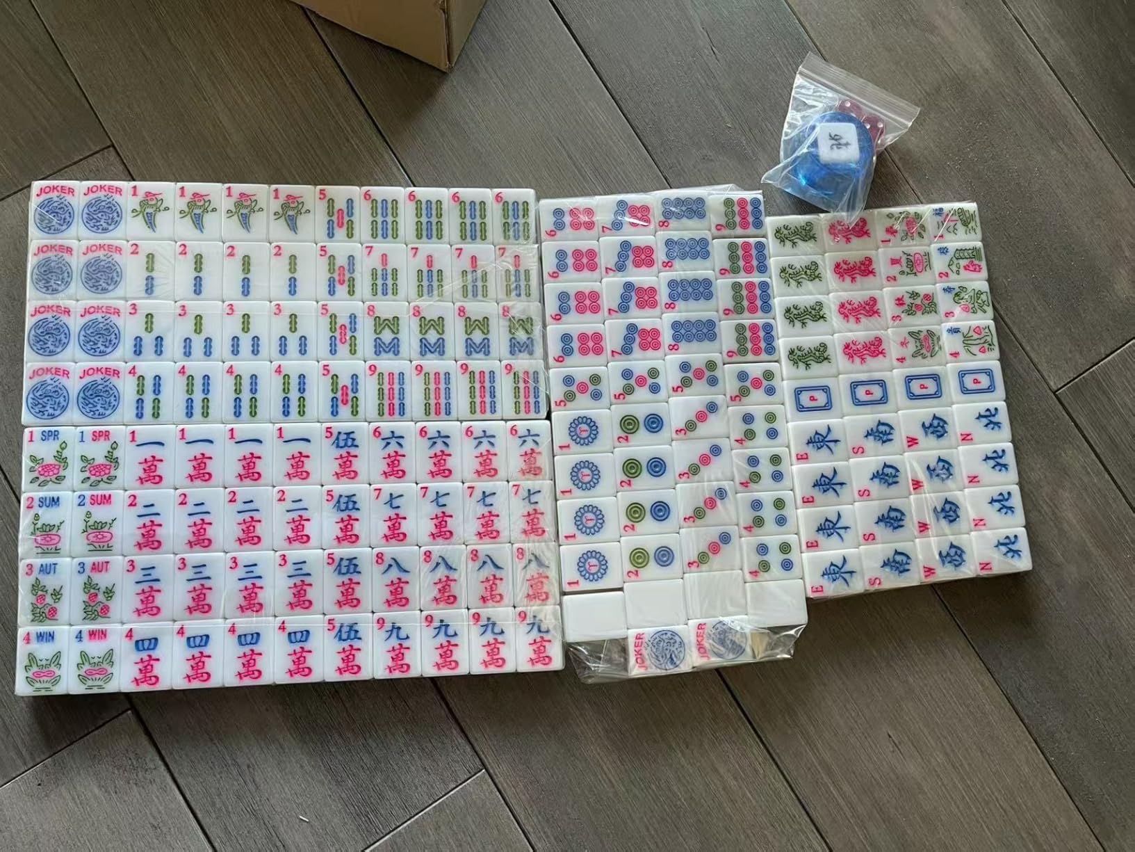 American Mahjong Tile Set,1.2 in 166 Pink Travel mah jongg sets game customer photo 2