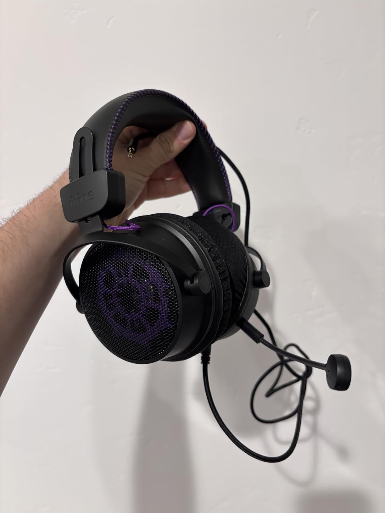 FIFINE H18V Lite Wired Open Back Gaming Headset, for PC, Xbox, PS4/5 | 3.5mm/USB Dual Connectivity, Large 53mm Drivers, Immersive 7.1 Surround, Airy Mesh Earmuffs, Active Noise Canceling Mic customer photo 2