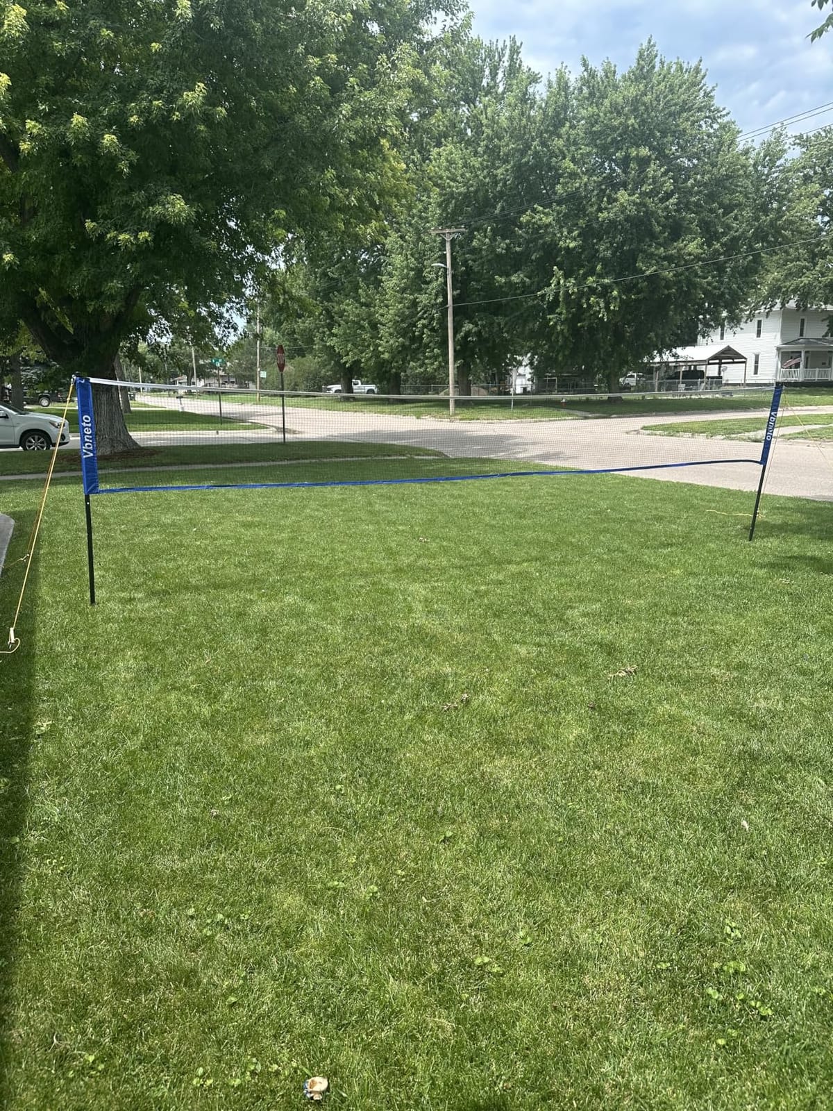 Badminton Set, Portable Outdoor Anti-Sag System - Official 20ft x 5ft Easy Setup Durable Net with 4 Rackets, 3 Shuttlecocks & Carry Bag for Backyard, Lawn or Beach Fun customer photo 2