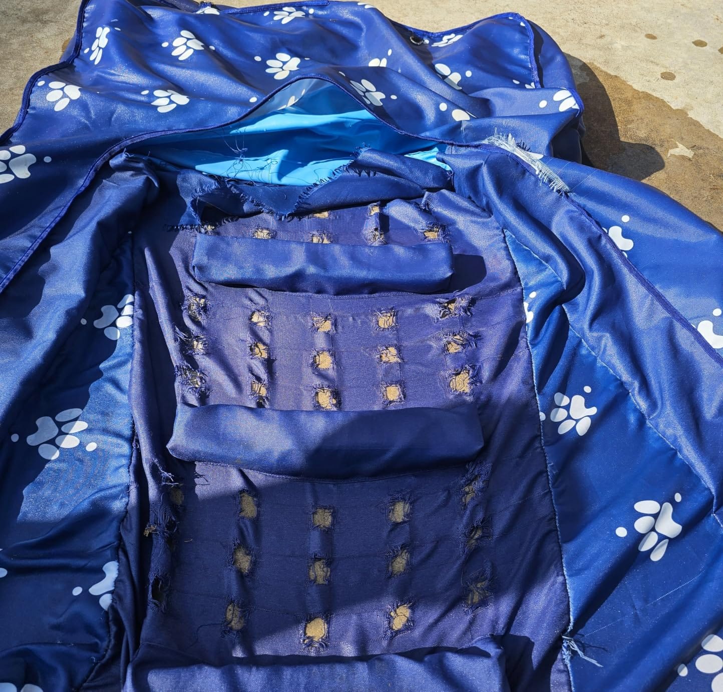 Inflatable Dock Platform, Lagre Dog Boat Ramp for Pool Floating Non-Slip | Oxford and PVC with Lagre Water Ramp for Dogs Pool, Dock, Lake with Traction Rope, Manual Air Pump (4.6ft x 3ft x 6in) L04 customer photo 1