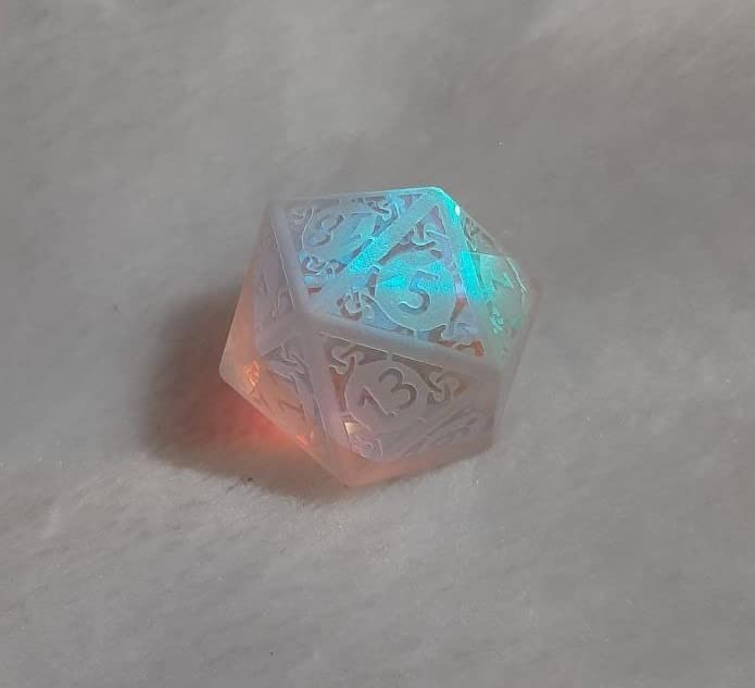UDIXI Opal Gemstone DND Dice Cracked Stone Dice Set for D&D Tabletop Games | Natural Stone, Premium Gift Box, DM Gift, for Dungeons and Dragons Role Playing Games customer photo 1