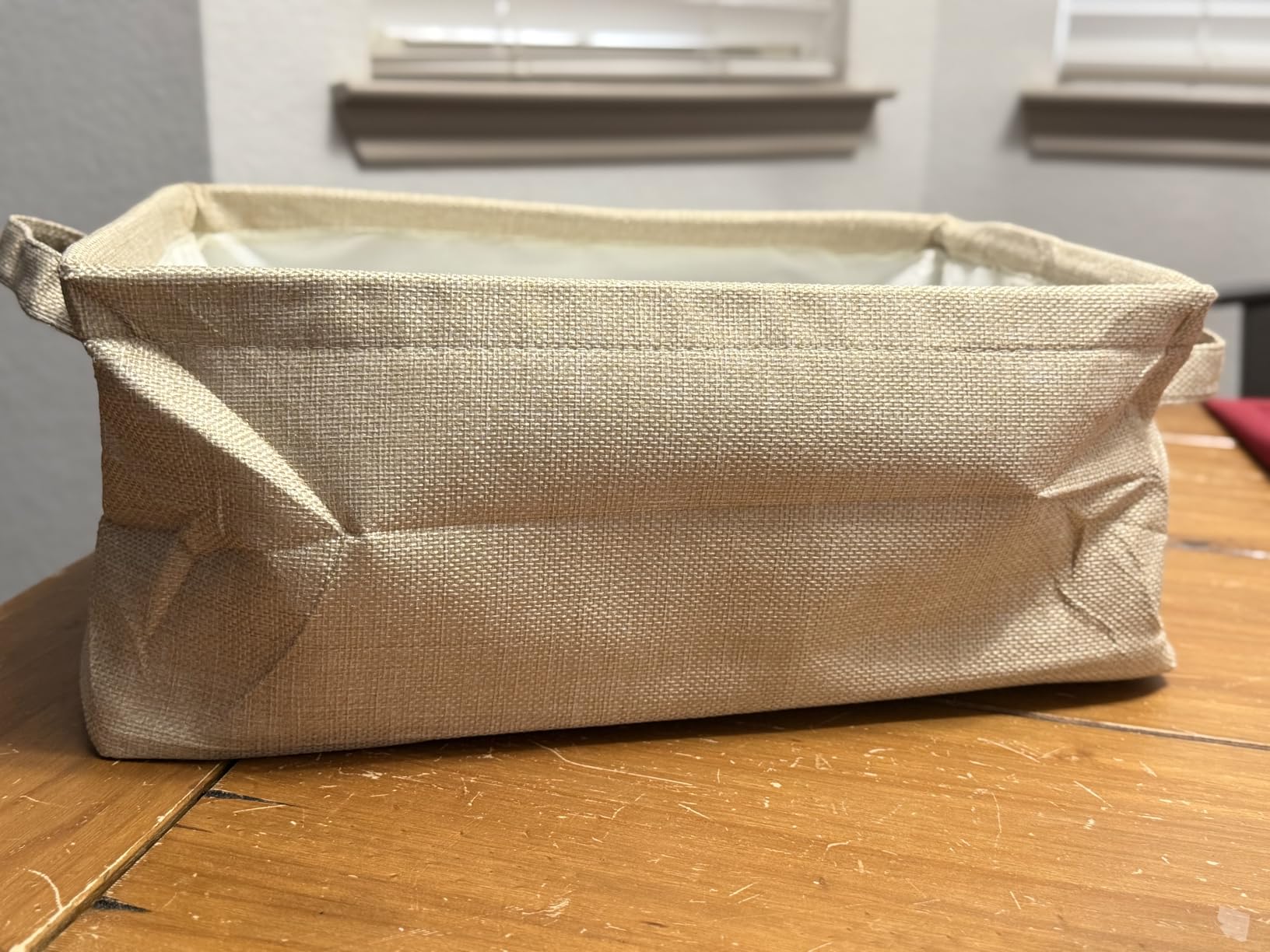 Game Night Snack Gift Basket Handles Burlap Organizer | Reusable Storage for Popcorn Snacks, Game Night Basket Ideas for Parties, Dice and Poker Design, Collapsible Organizer customer photo 1