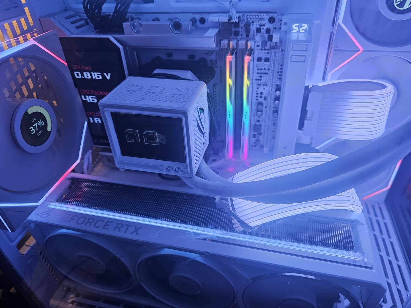 ASUS ROG Crosshair X870E Glacial AM5 E-ATX Motherboard, DDR5, DIMM Fit, WiFi 7, PCIe 5.0, 7X M.2, 2X 10Gb LAN, 5