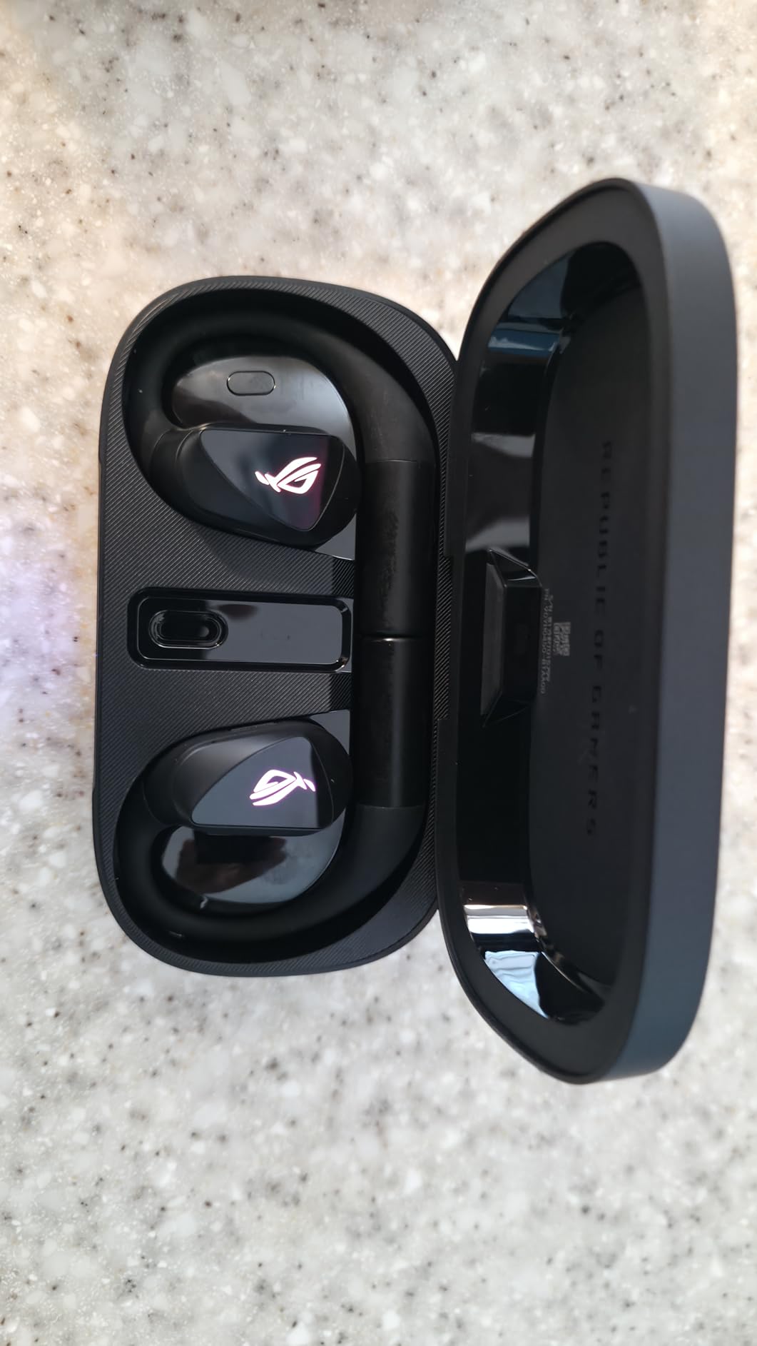 ASUS ROG Cetra Open Wireless Open Ear Earbuds, Dual-Mode Bluetooth/2.4GHz, Open-Ear Design, 16H Playtime, IPX5 Water Resistant, Quad AI Noise-Canceling Mic, for Daily/Workout/Outdoor/Gaming Use customer photo 1