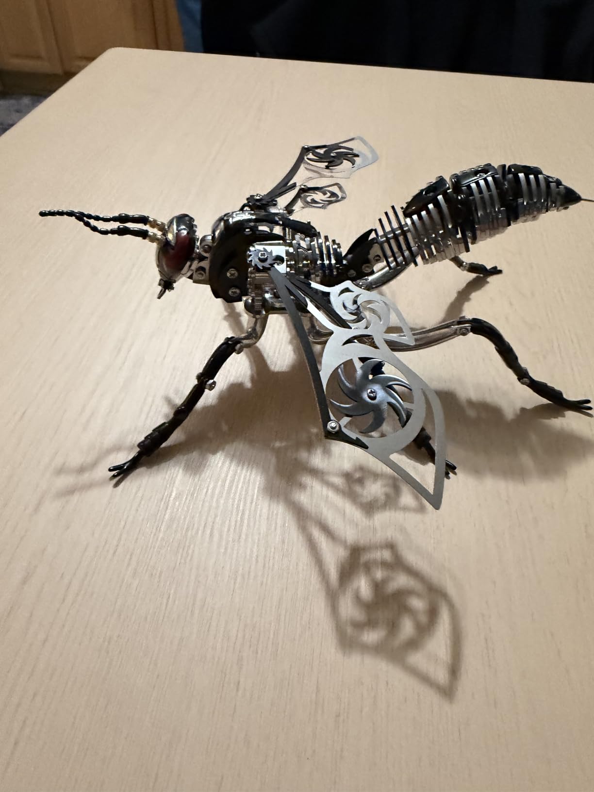 3D Metal Puzzles for Adults, Mechanical Dragon Model Kit | Stainless steel 3D metal puzzle, tools included, challenging adult hobby, collectible desk decor, birthday gift for men customer photo 1