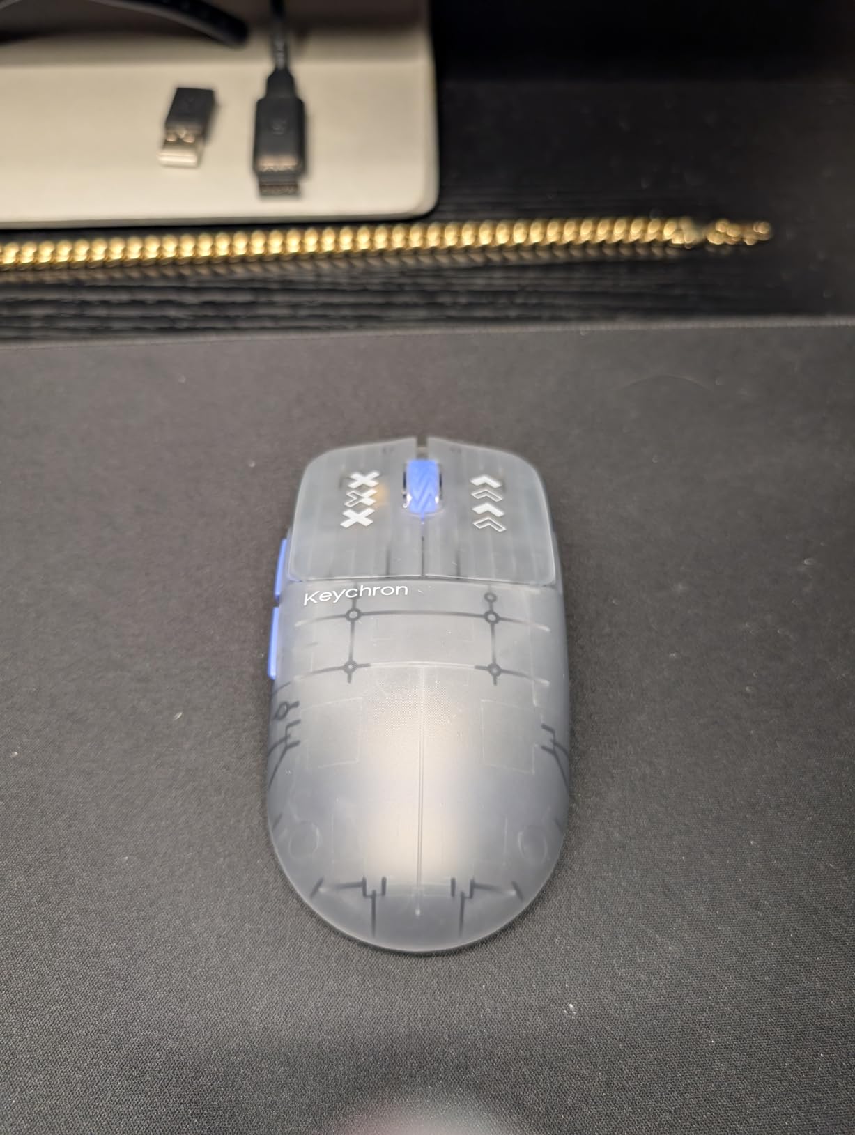 Keychron G3 8K Carbon Fiber Wireless Gaming Mouse, 30000 DPI - PAW 3950 Sensor, 47±3g Ultra-Lightweight, Wired/BT/2.4GHz, 160Hr Battery Life, 5 Programmable Buttons, Windows/Mac/Linux - Black customer photo 1