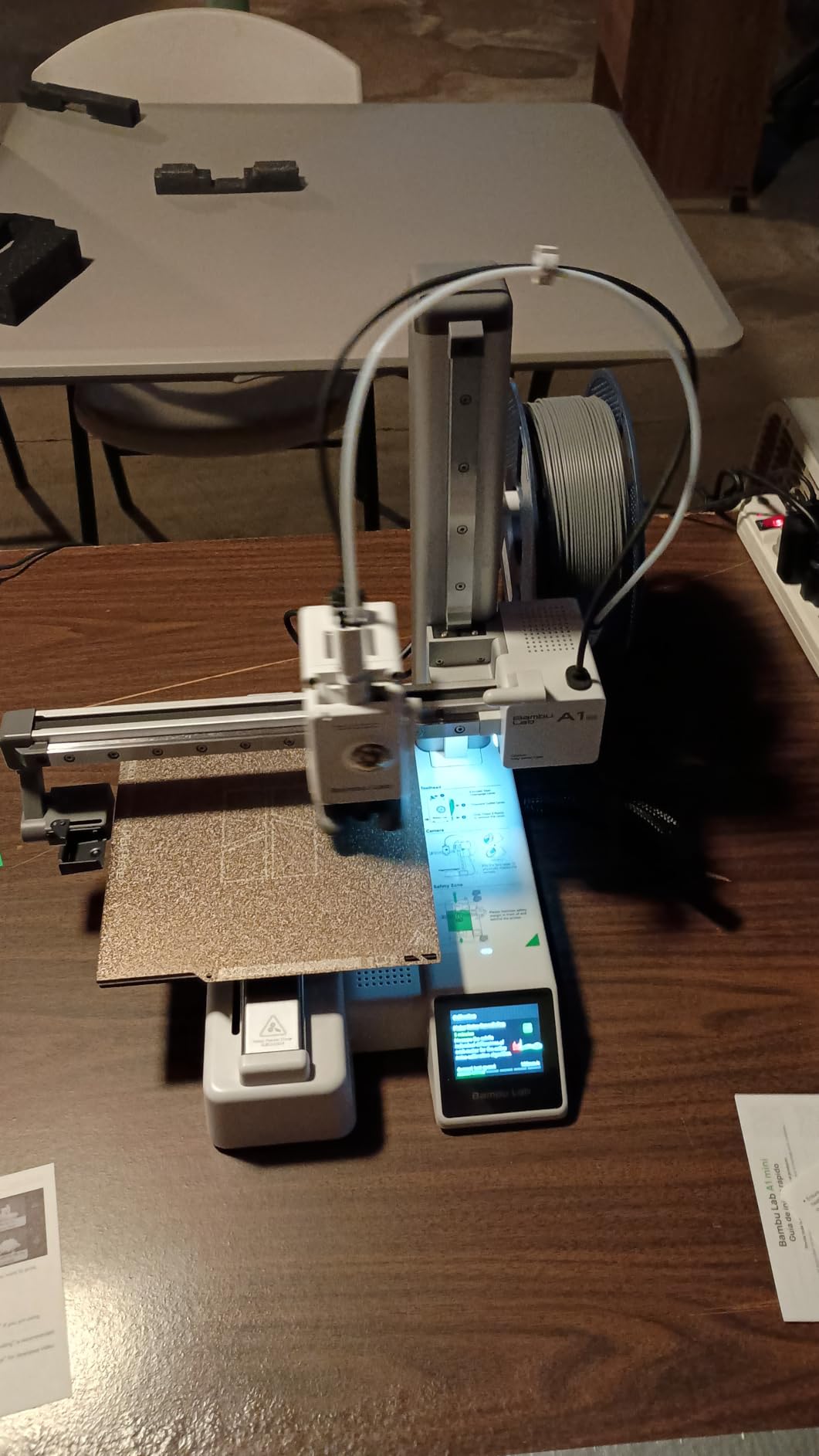 Bambu Lab A1 mini 3D Printer + LED Lamp Kit, Ready-to-Use for Beginners | Beginner-Friendly Ecosystem with MakerWorld Model Library, Full-Auto Calibration & Active Flow Rate Compensation, ≤48 dB Quiet customer photo 1