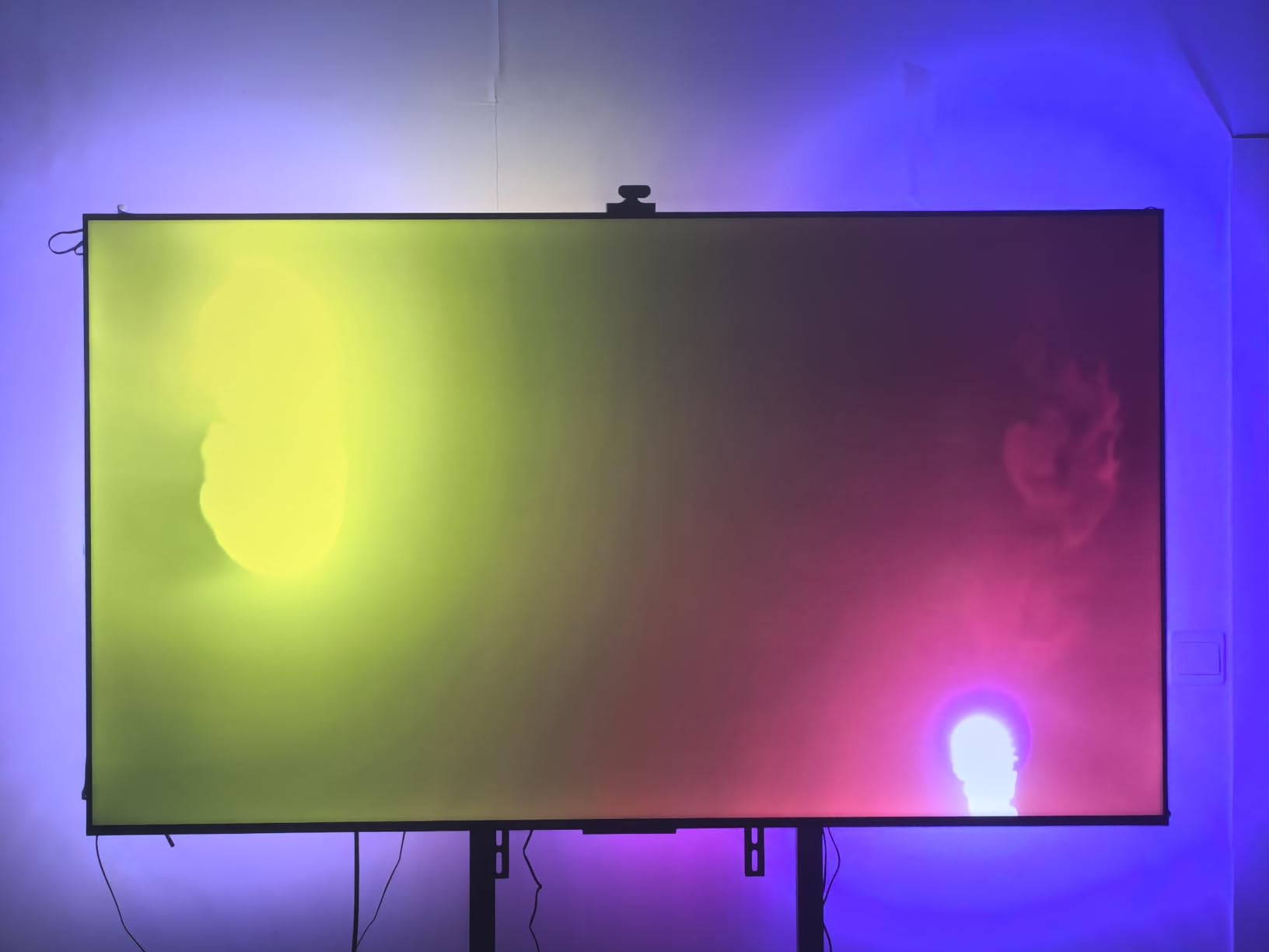 TV Backlight 3 with Dual 4MP Lens, TV Lights Sync to 55-65 Inch TVs | RGBWIC LED Strip Lights for Movie Night, Smart AI Color Filter, App & Voice Control, Compatible with Matter, 60LEDs/m, 11.8ft customer photo 1