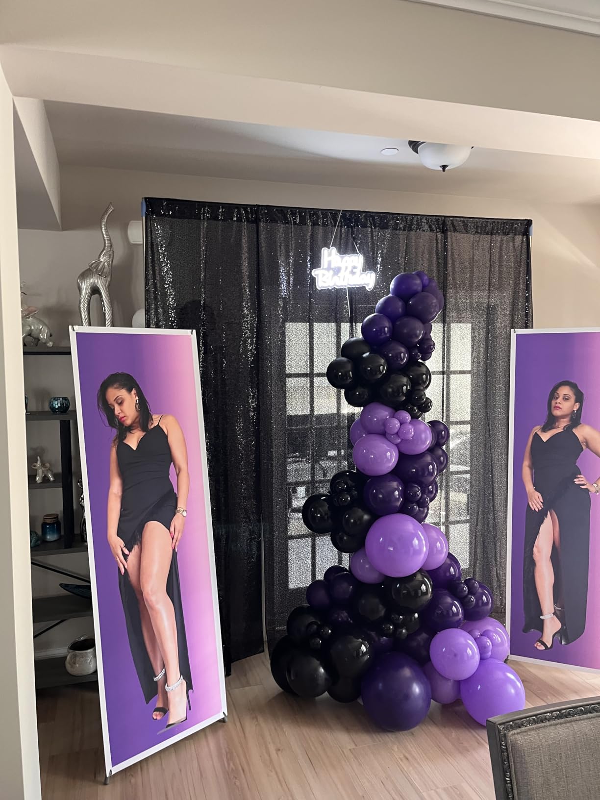 YOSE X Banner Stand (1 Pack) Adjustable Size 23x63 to 32x78 Inch with Water Weight Bag, Portable Light Aluminum X Frame Poster Stand for Trade Show Display, Banners Not Included customer photo 1