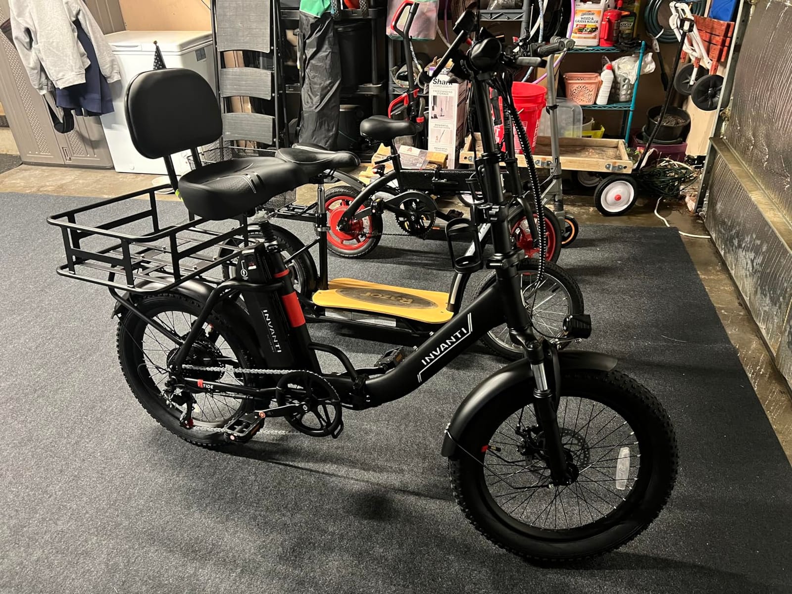 INVANTI Electric Bike for Adults with 55 Miles, Peak 750W Motor, 20 MPH Commuting Electric Mountain Bike with 26