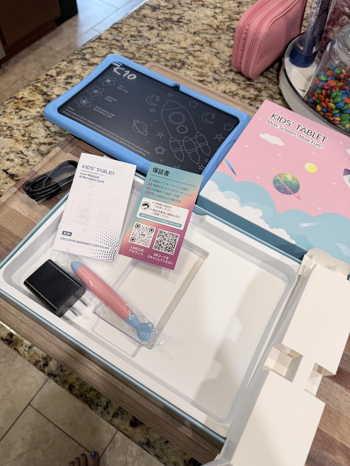 2026 Upgraded TABWEE Kids Tablet 10 Inch, Latest Android 16 Tablet for Kids Ages 6-12, 16GB RAM 64GB ROM (Expandable 2TB), HD Eye-Care Display, Parental Control, WiFi, Kid-Proof Case & Stylus Included customer photo 1