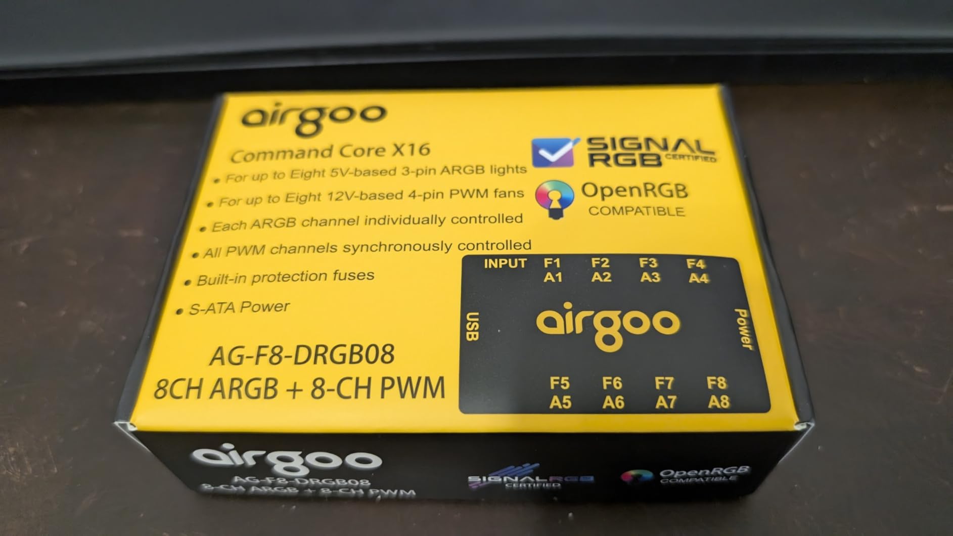 Airgoo 2-in-1 8-CH ARGB Controller & PWM Fan Hub Support SignalRGB OpenRGB customer photo 1