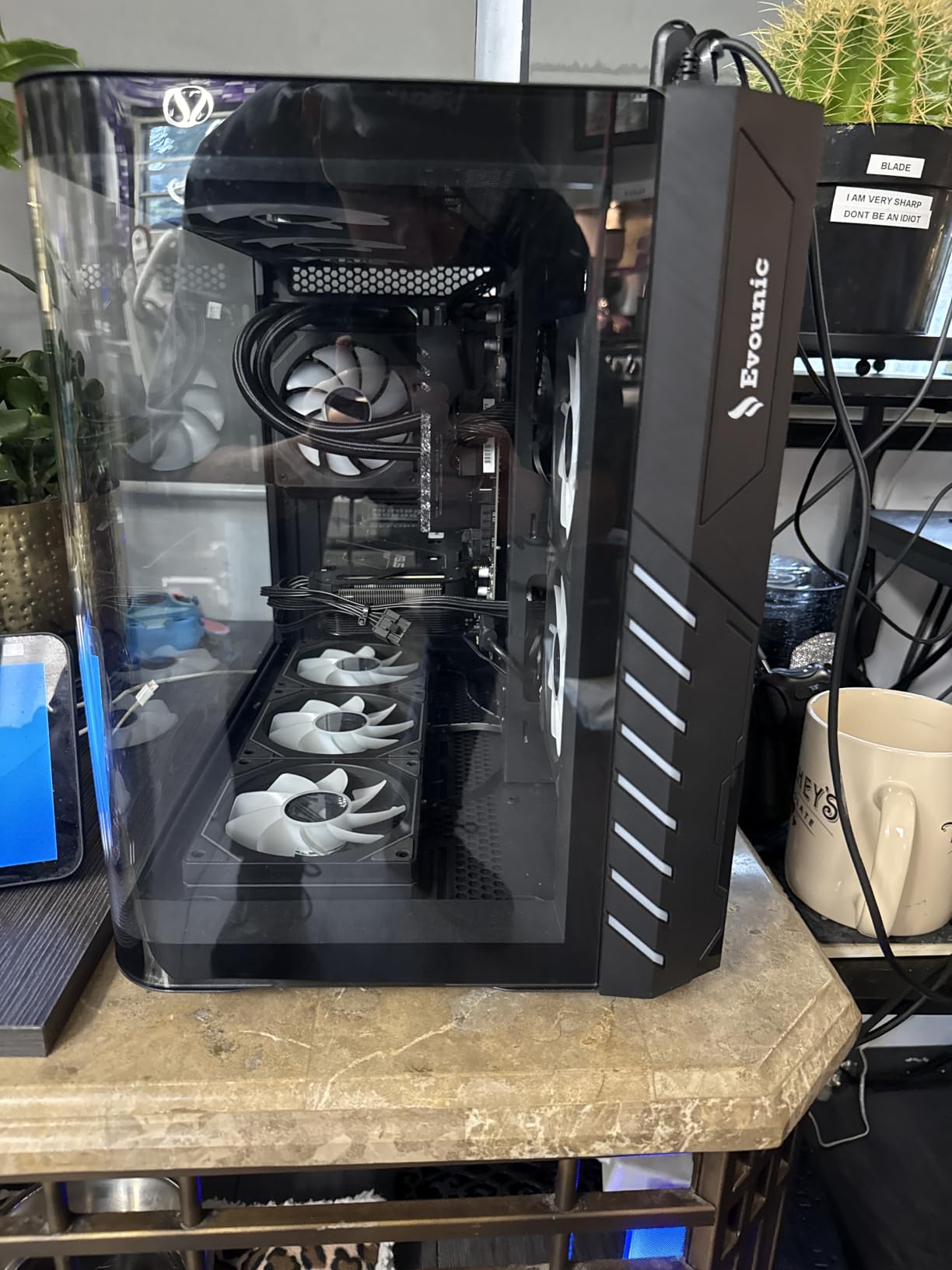 Gaming PC Desktop Liquid Cooled Ryzen 7 8700F RTX 4060 Ti 16GB DDR5 RAM | 1TB NVME WiFi 6 Bluetooth Ready 9×ARGB Fans Mechanical Keyboard & Mouse Windows 11 customer photo 1