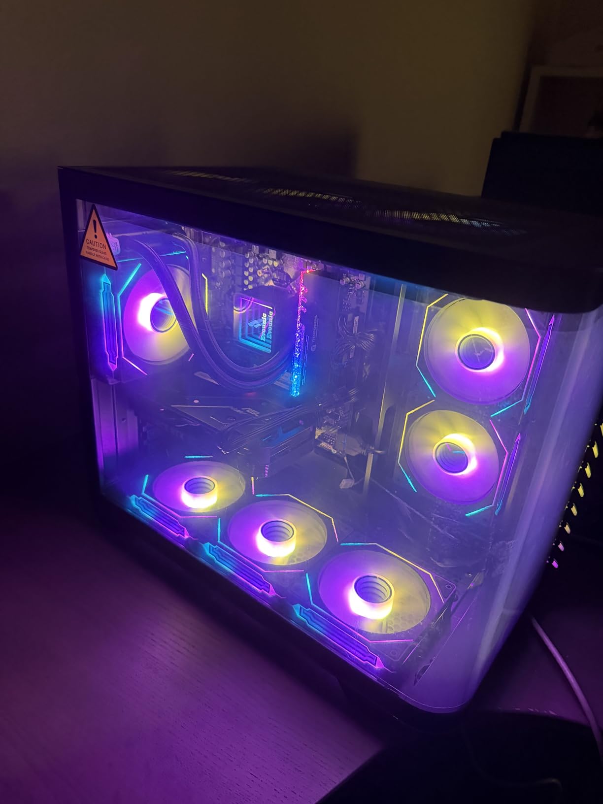 Gaming PC Desktop Liquid Cooled Ryzen 7 8700F RTX 4060 Ti 16GB DDR5 RAM | 1TB NVME WiFi 6 Bluetooth Ready 9×ARGB Fans Mechanical Keyboard & Mouse Windows 11 customer photo 2