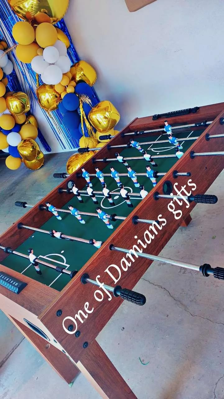 Foosball Table, Competition-Sized 48in and 55in Game Table for Home & Game Room - Includes 2 Balls & 2 Cup Holders - Classic Indoor Soccer Game customer photo 2