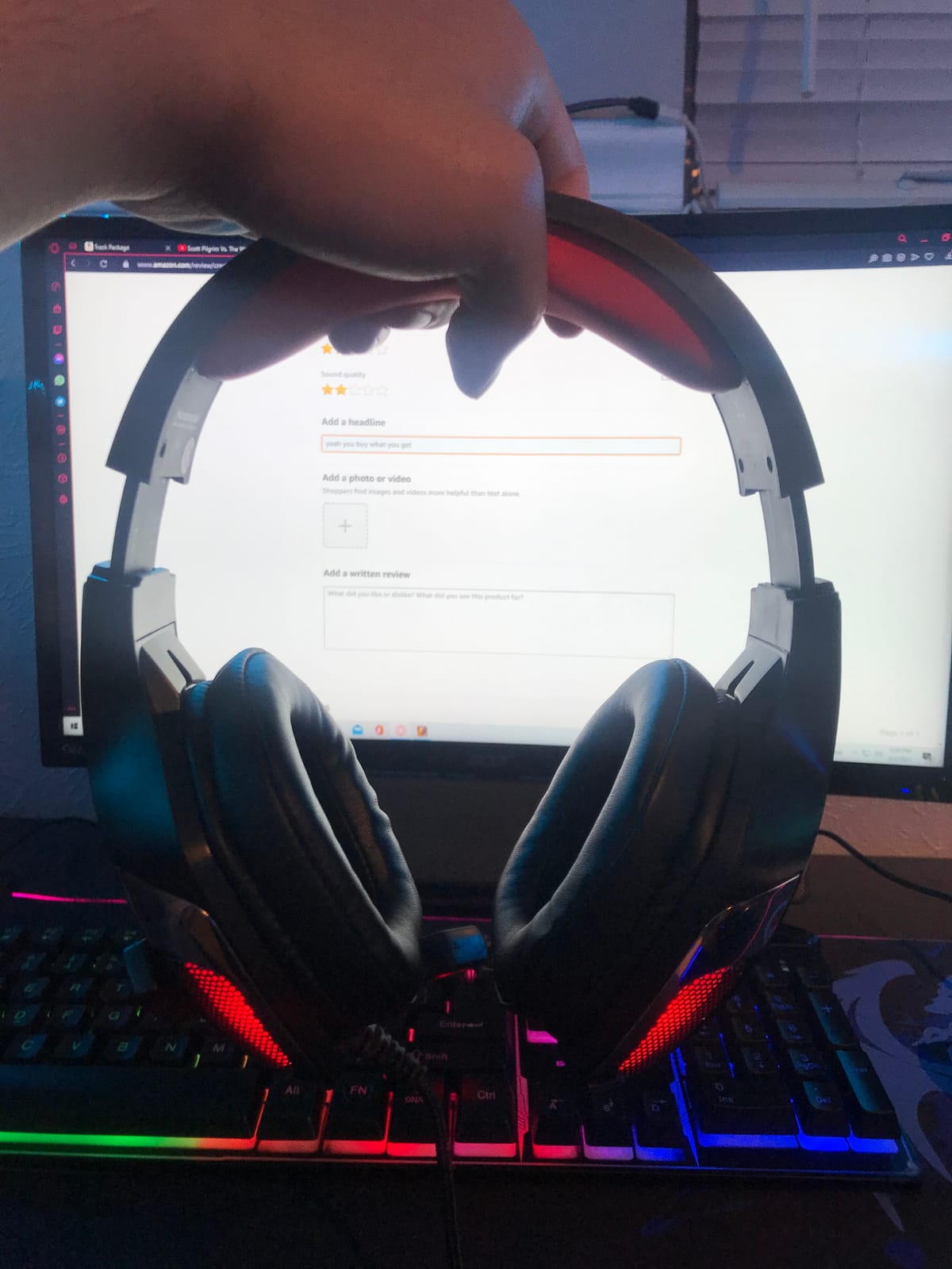 Gaming Headset for Xbox Series X|S Xbox One PS5 PS4 PC Switch Mac, Wired | 7.1 Surround Sound Over Ear Headphones, RGB Lighting, Flip Noise Canceling Mic, 50mm Drivers, Memory Foam Earcups customer photo 1