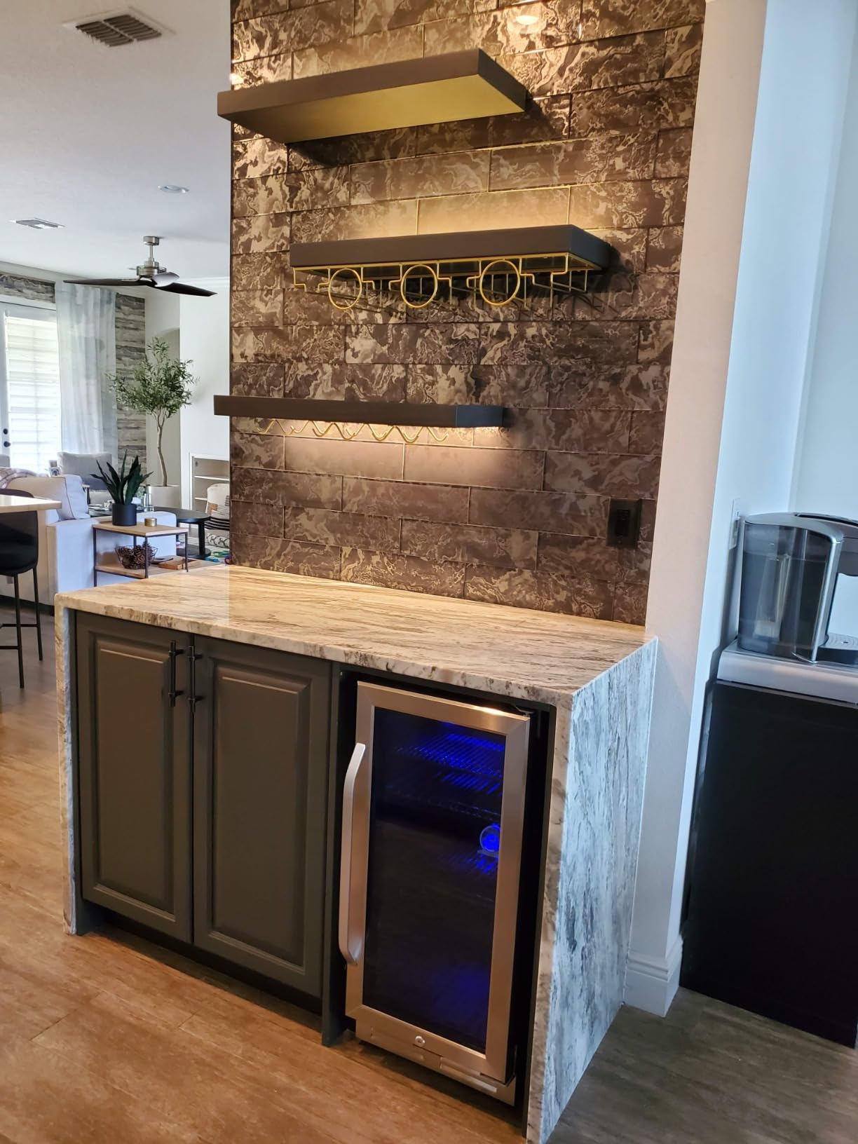 Beverage Refrigerator for World Cup with LED Light Up Door - 128 Can Freestanding 17