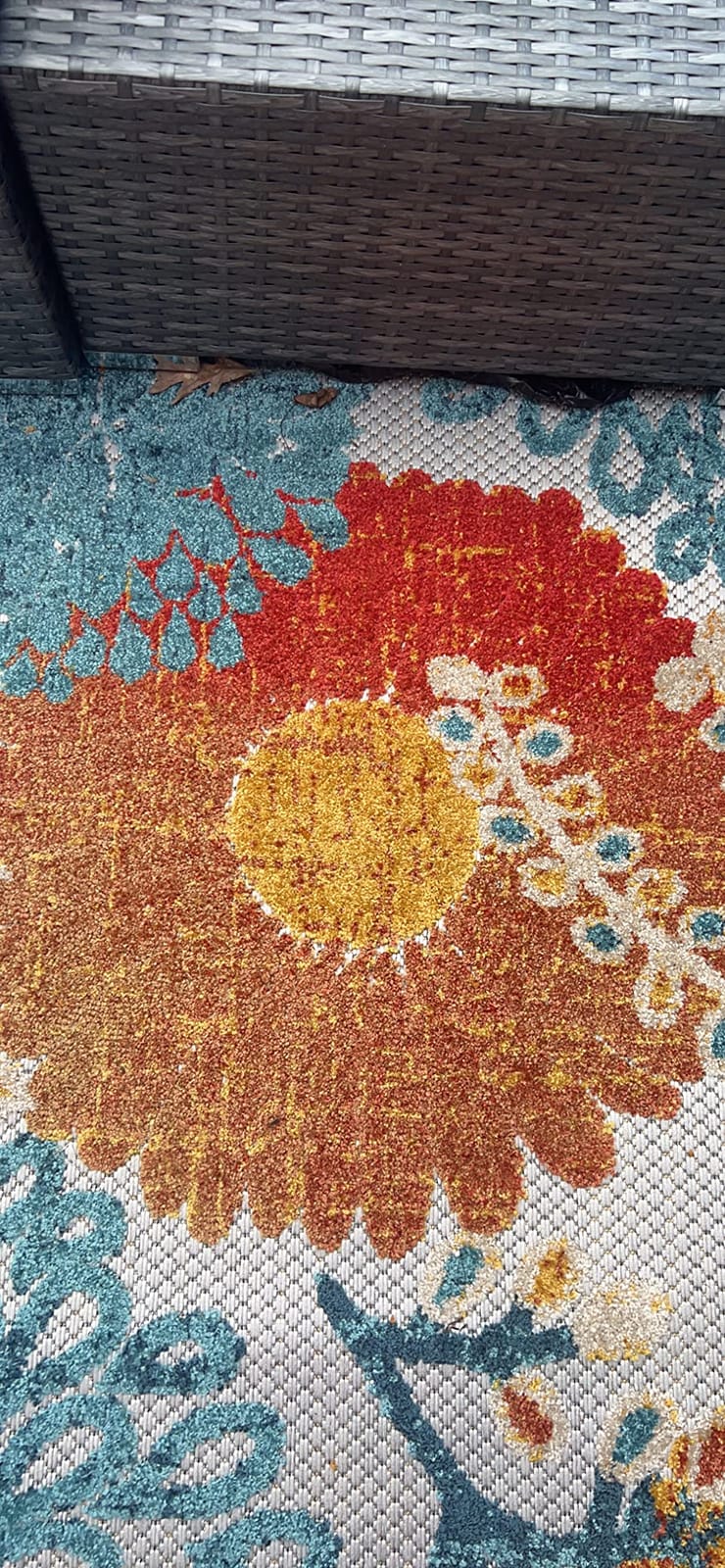 SAFAVIEH Outdoor Area Rug 6x8 - Cabana Collection - Tropical Design, Grey & Blue, Weather Resistant, Non-Shedding & Easy Cleaning, Ideal for Patio, Mudroom, Deck (CBN832F) customer photo 1