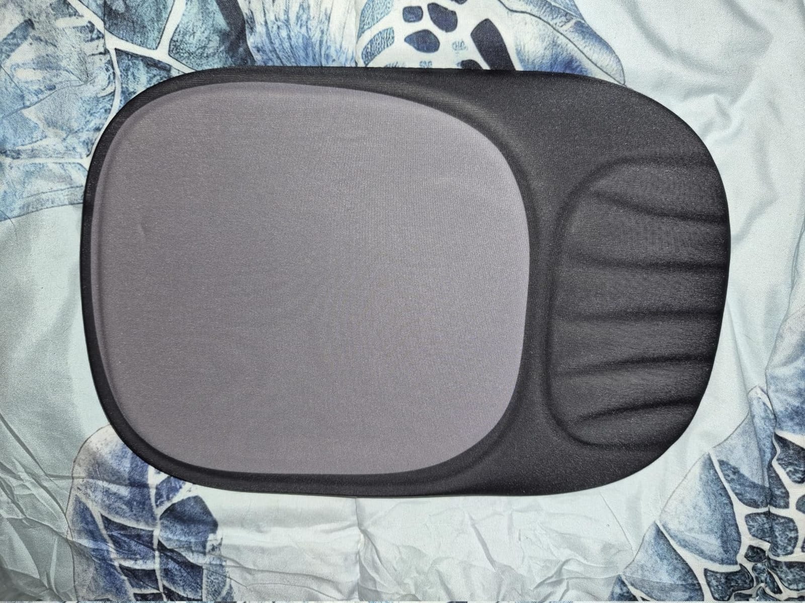 Ergonomic Mouse Pad with Wrist Rest, Sloped Memory Foam Mousepad with Wrist Support, Cooling Channels, Non-Slip Base, Smooth Lycra Surface for Office, Gaming & Home Desk (Galactic Purple) customer photo 1