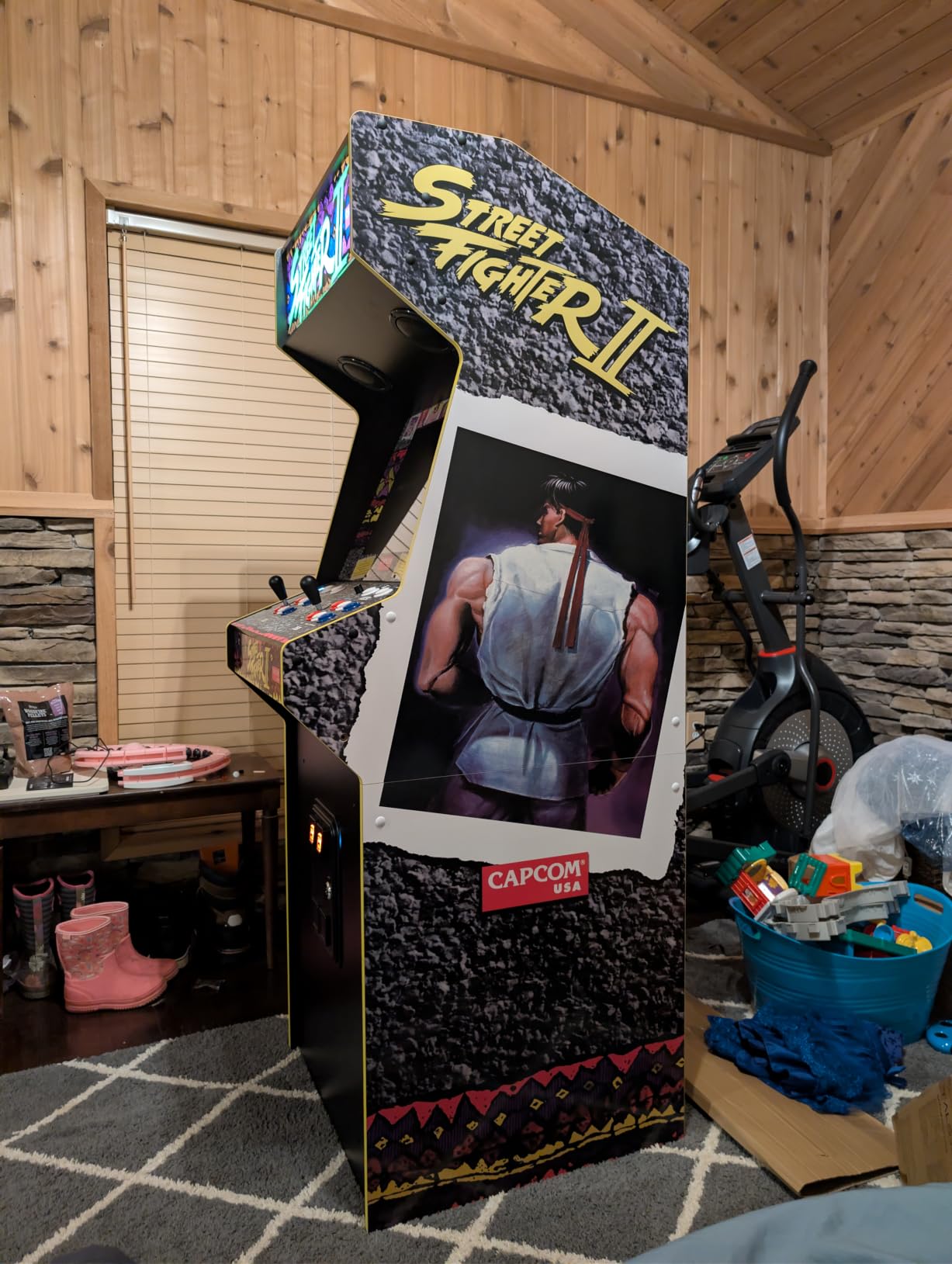 Street Fighter II: The World Warrior XT - Home Arcade Machine | 9/10-Scale Multiplayer Cabinet - 15+ Capcom Games, Raspberry Pi 5, 19.5in Screen, Lighted Marquee & HDMI Out for Game Room customer photo 2