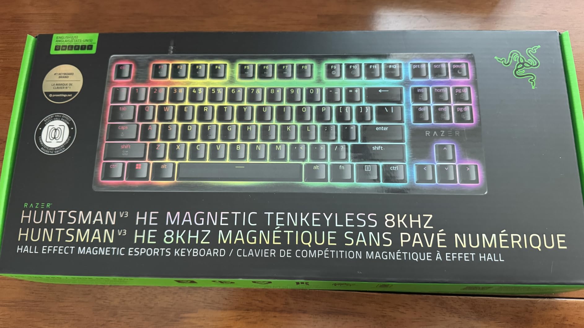 Razer Huntsman V3 HE Magnetic TKL 8KHz Wired Gaming Keyboard | Hall Effect Magnetic Switches, 8000 Hz Polling, Razer Snap Flex, Snap Tap, Rapid Trigger, Adjustable Actuation, Synapse Web customer photo 2