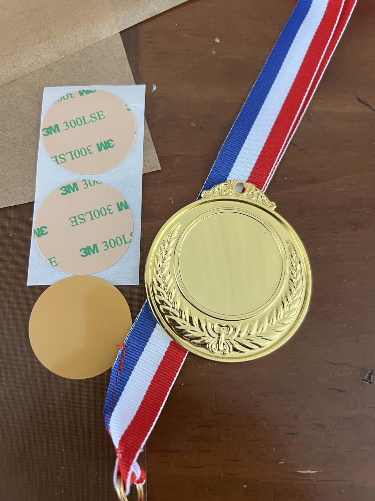 InfiniteSub- 12 Pack Sublimation Gold Metal Medal Blanks, Award Prize 2.55