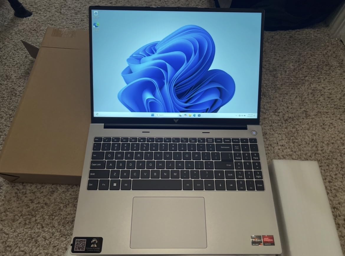 Light Gaming Laptop, ΑΜD Ryzen 7430U (Up to 4.3GHz), 16GB RAM 512GB SSD, 15.6 inch Laptop Computer, WiFi 6, BT5.2, Webcam, Type-C, Windows 11 Laptop for Student, Business customer photo 1