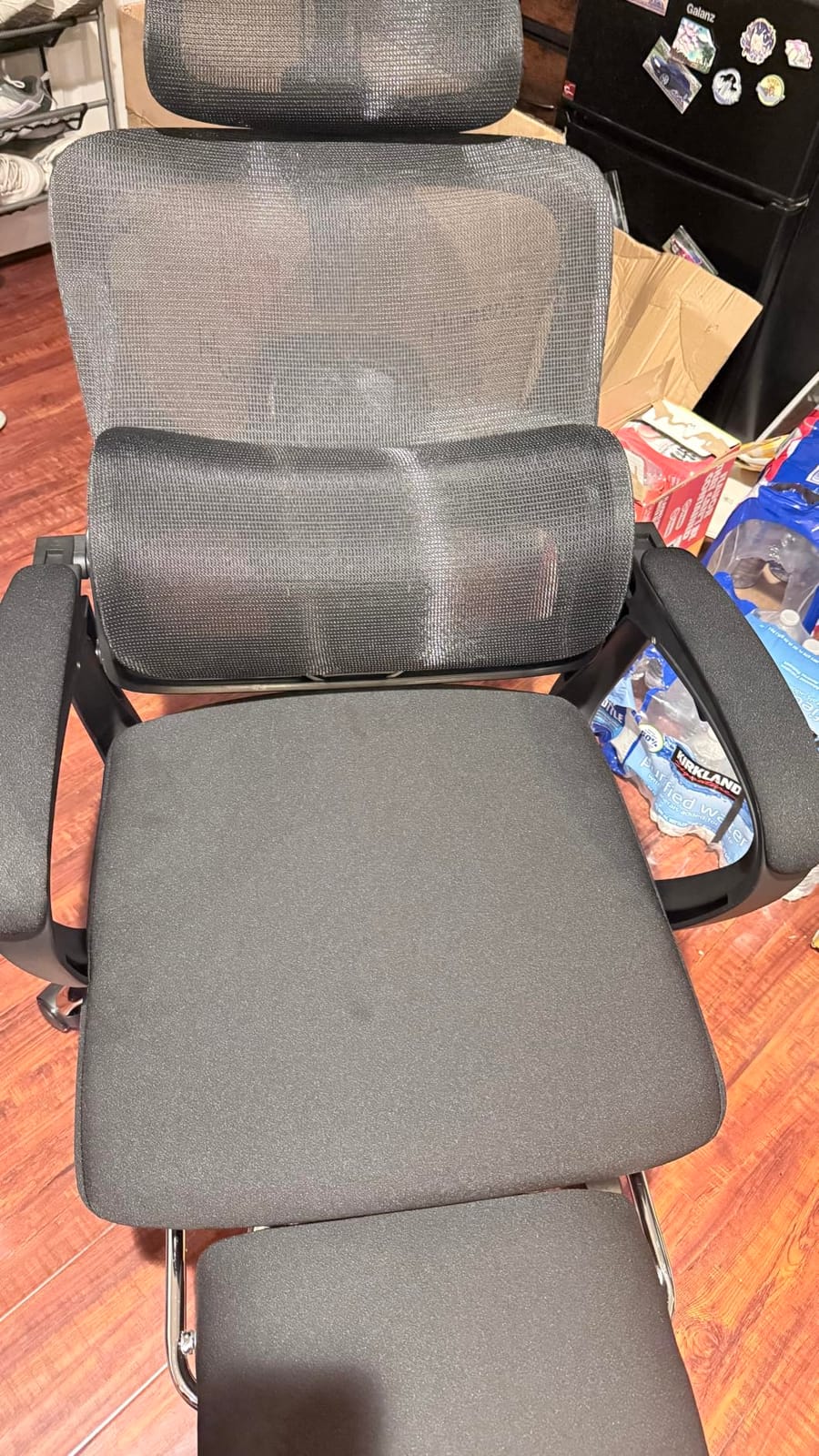 Ergonomic Office Chair with Footrest, 90-145° Reclining Mesh Desk Chair | Adjustable Lumbar Support & Headrest, High Back Mesh Computer Chair for Home Office/Gaming, 350lbs Capacity customer photo 1