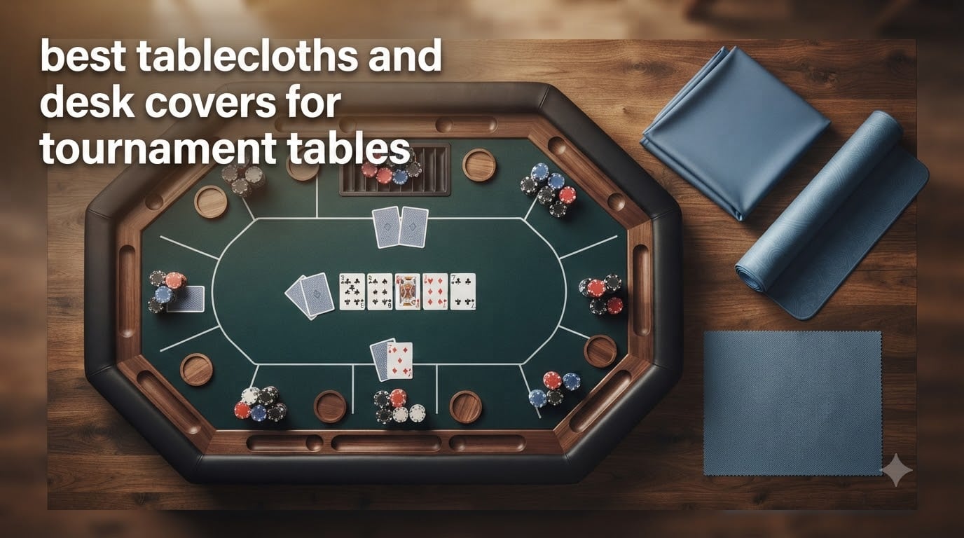 best tablecloths and desk covers for tournament tables