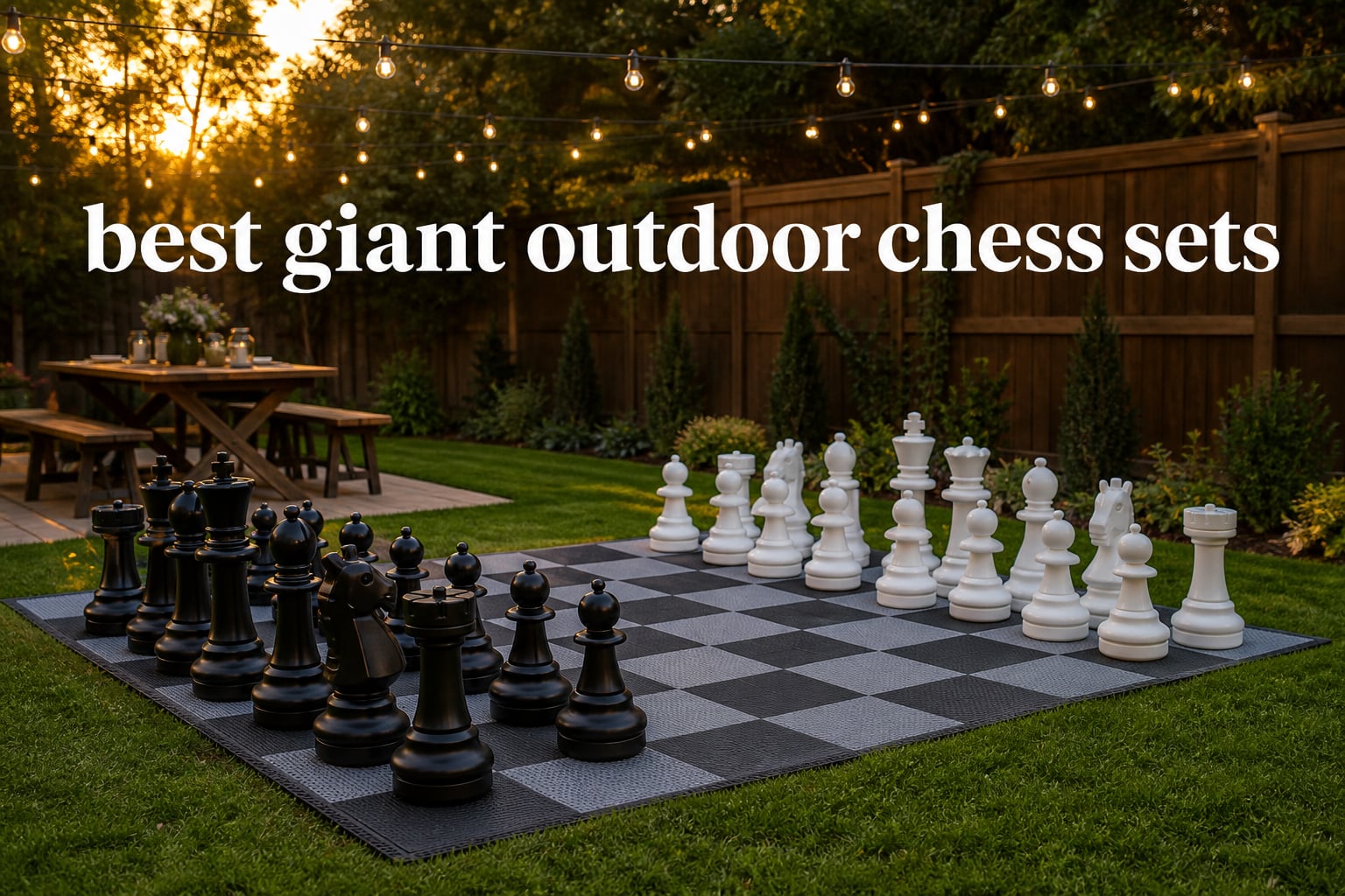 best giant outdoor chess sets