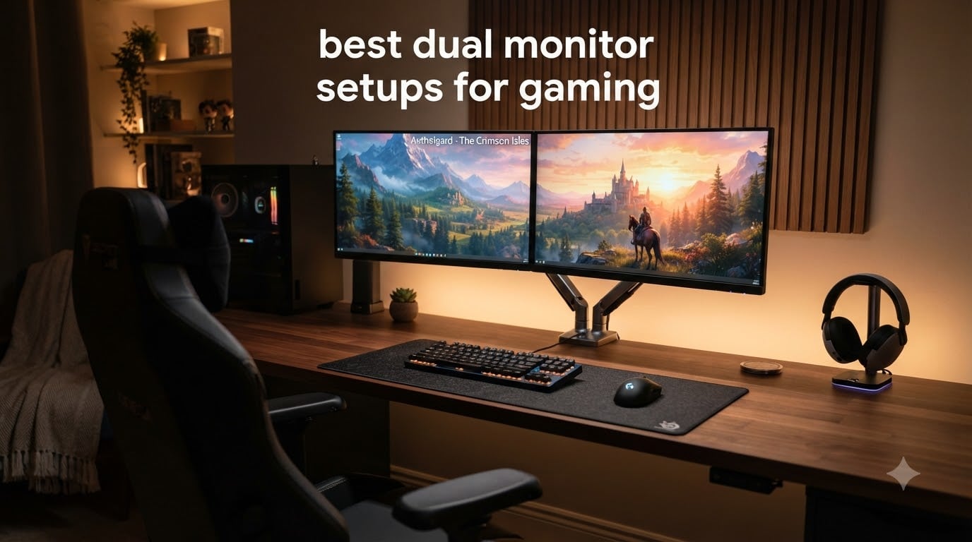 best dual monitor setups for gaming