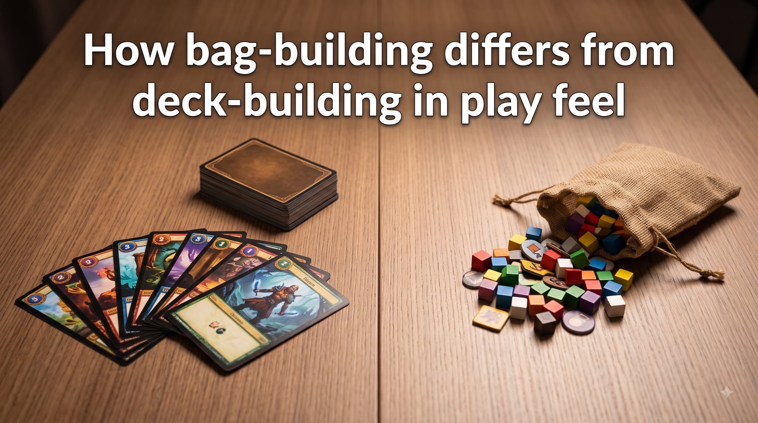 How bag-building differs from deck-building in play feel