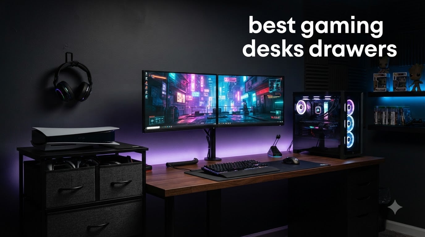 best gaming desks drawers