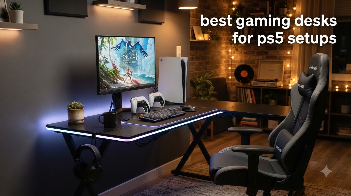 best gaming desks for ps5 setups
