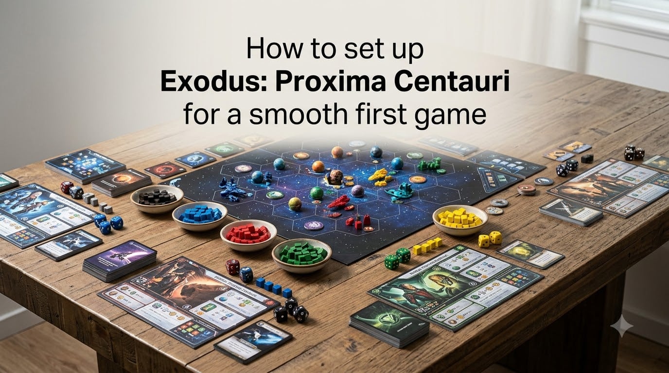 How to set up Exodus: Proxima Centauri for a smooth first game