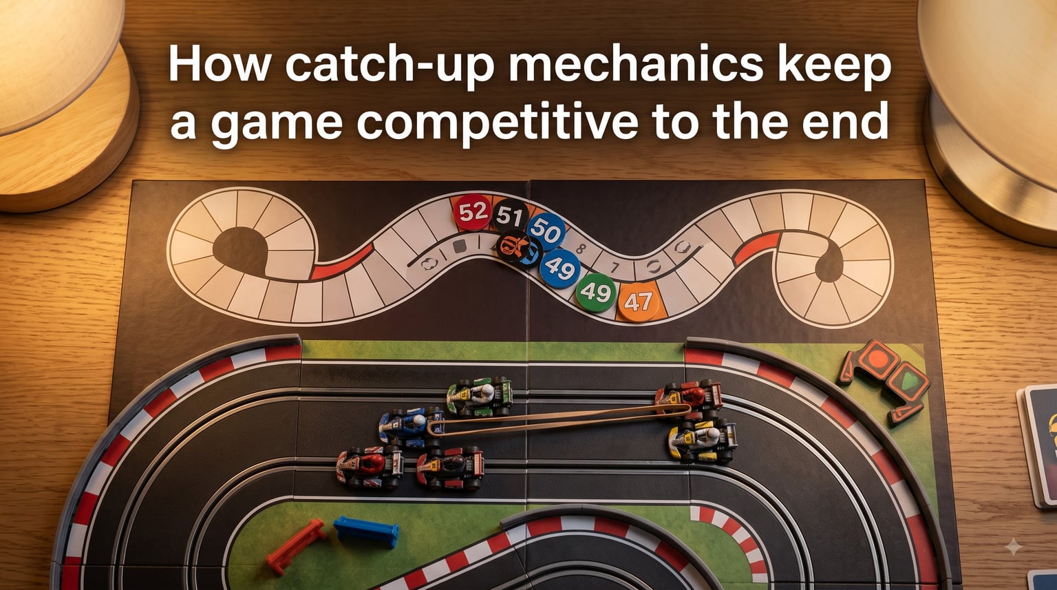 How catch-up mechanics keep a game competitive to the end