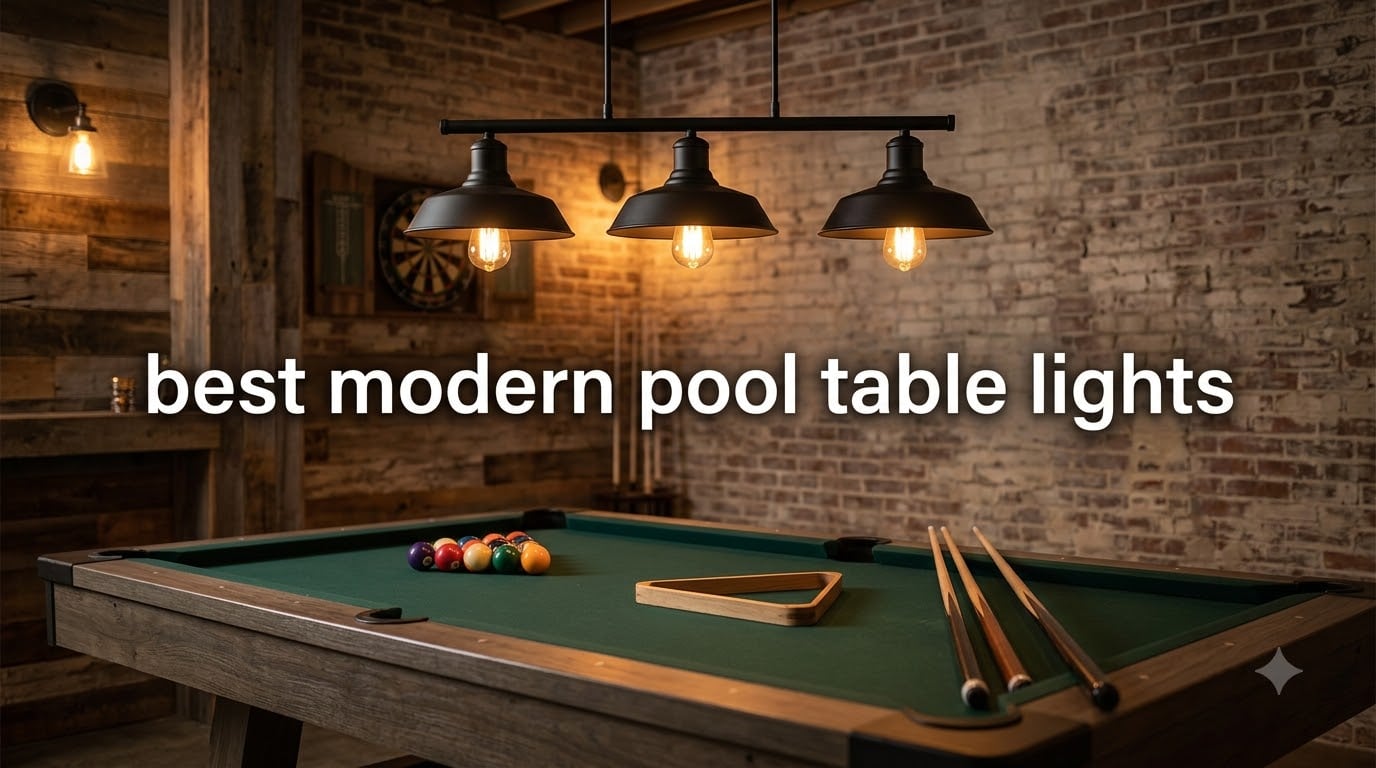 best modern pool table lights