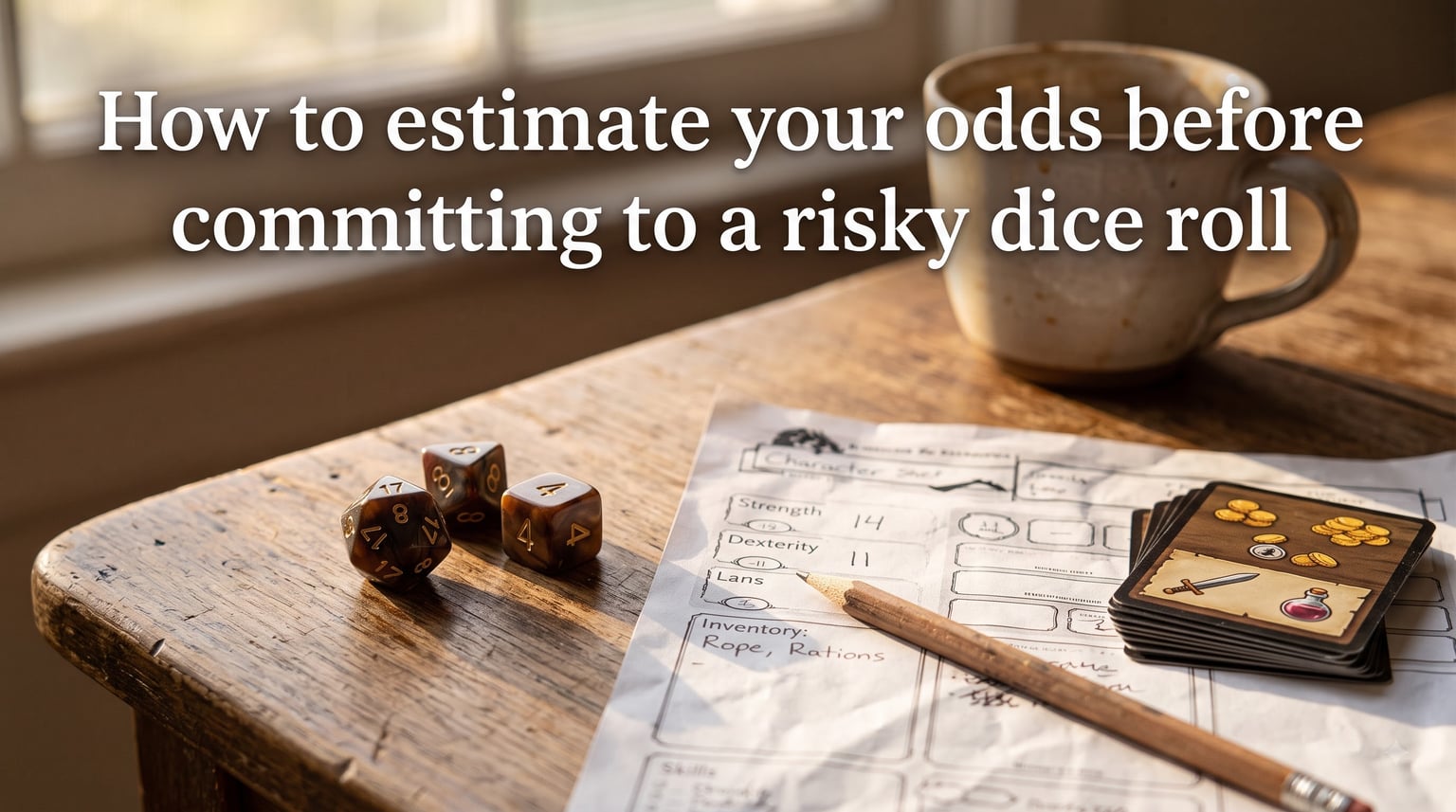 How to estimate your odds before committing to a risky dice roll