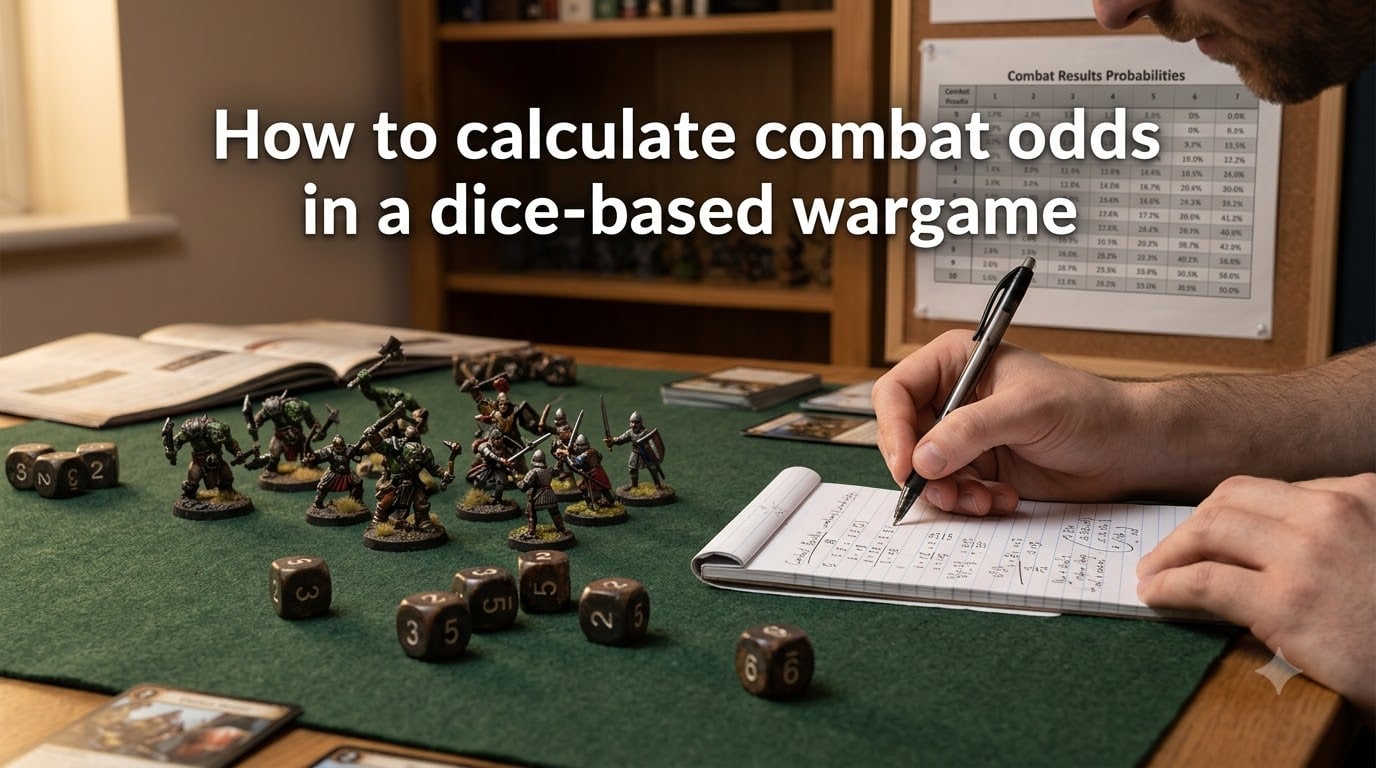 How to calculate combat odds in a dice-based wargame