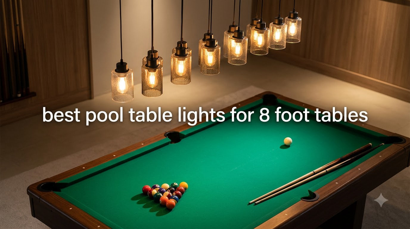 best pool table lights for 8 foot tables