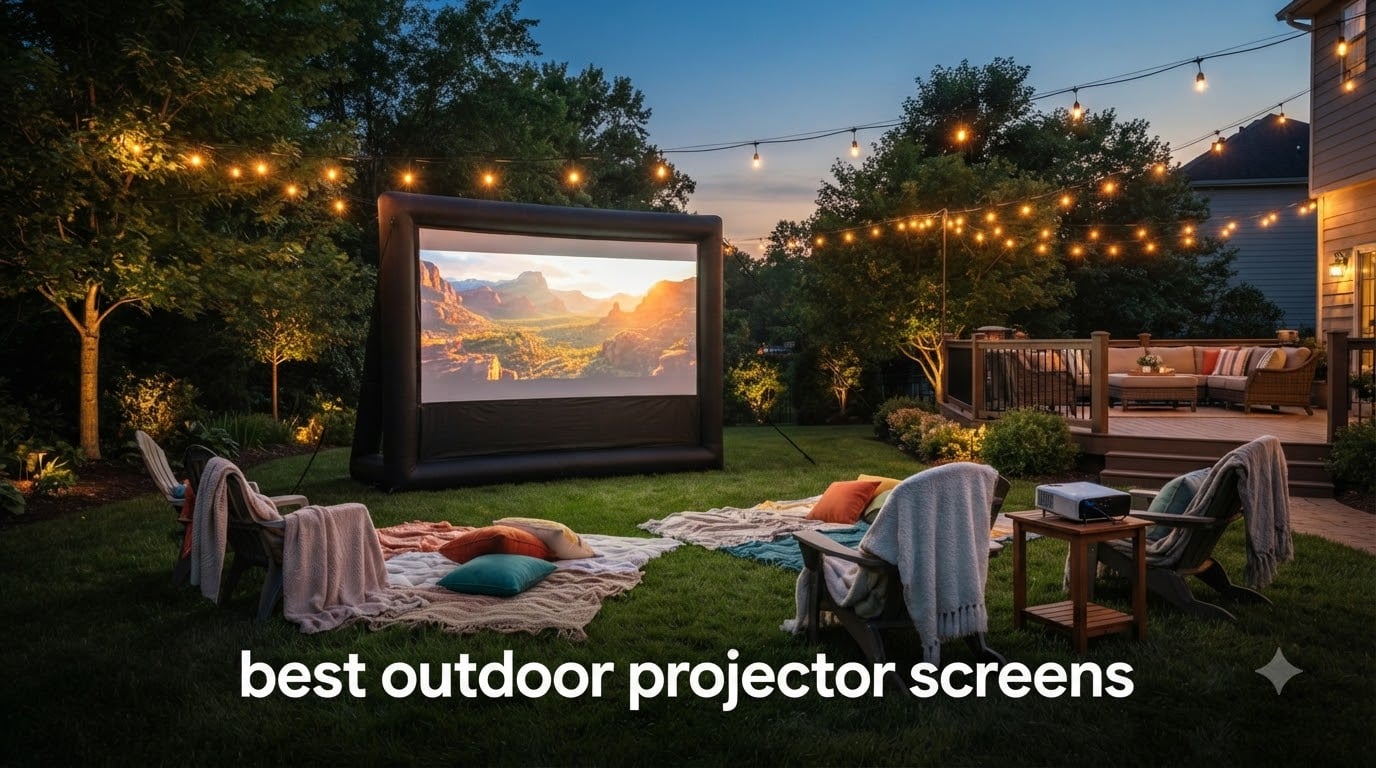 best outdoor projector screens