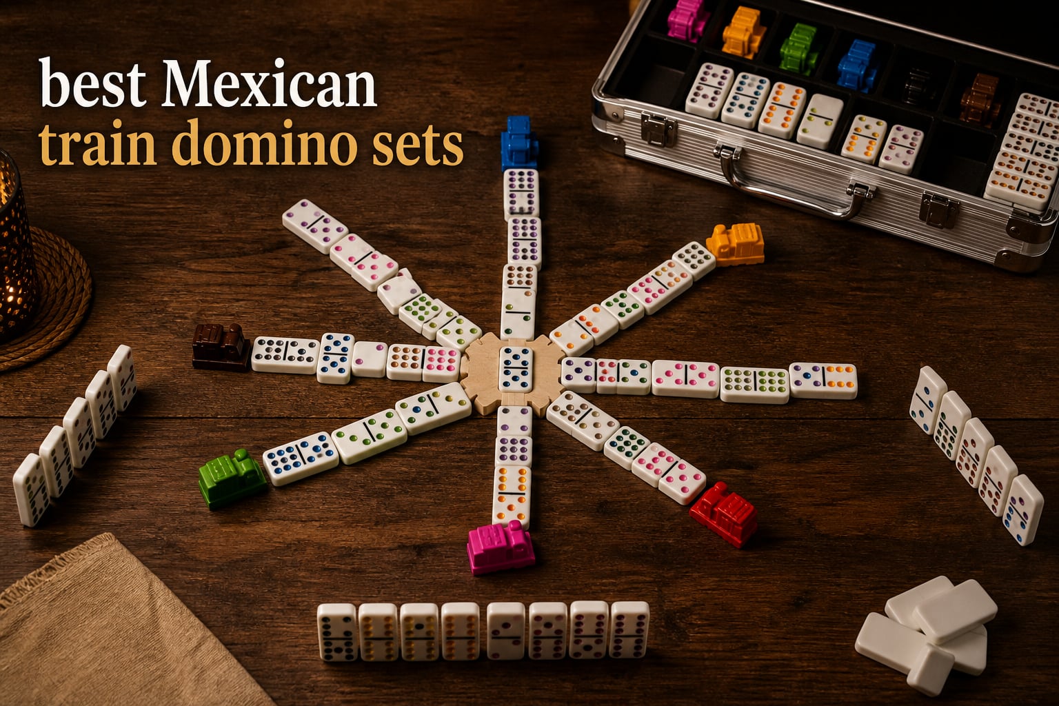 best Mexican train domino sets