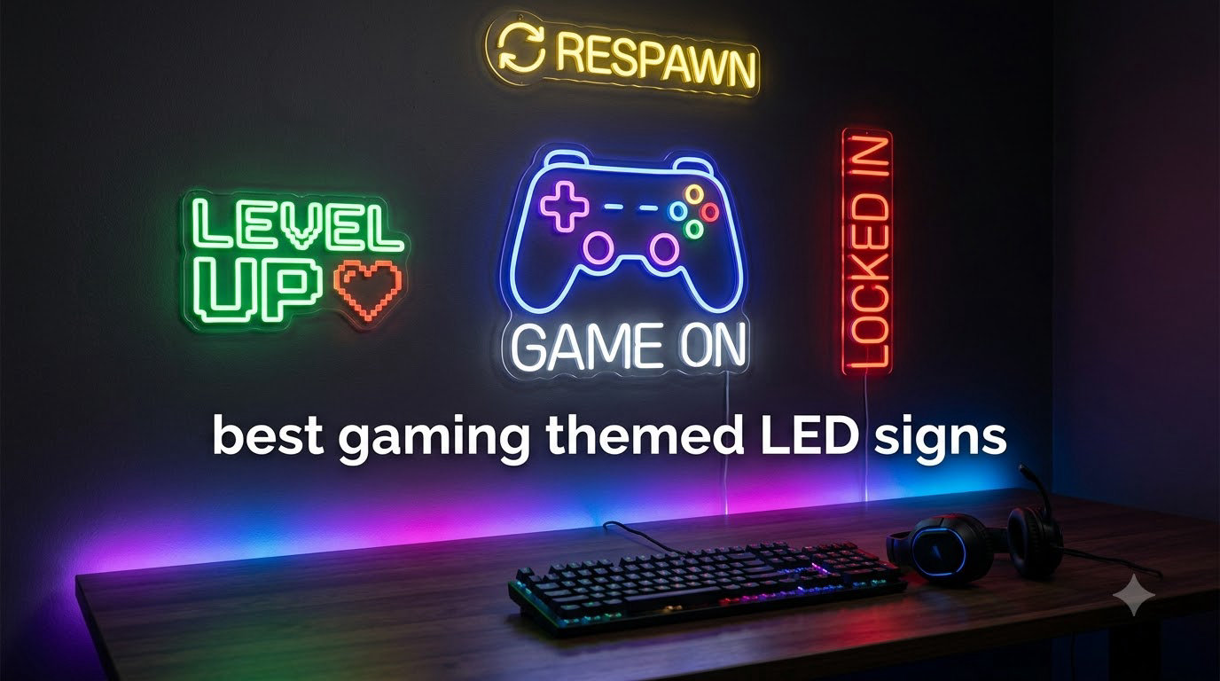 best gaming themed LED signs