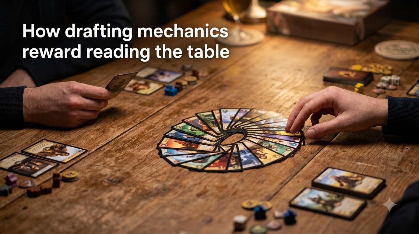 How drafting mechanics reward reading the table