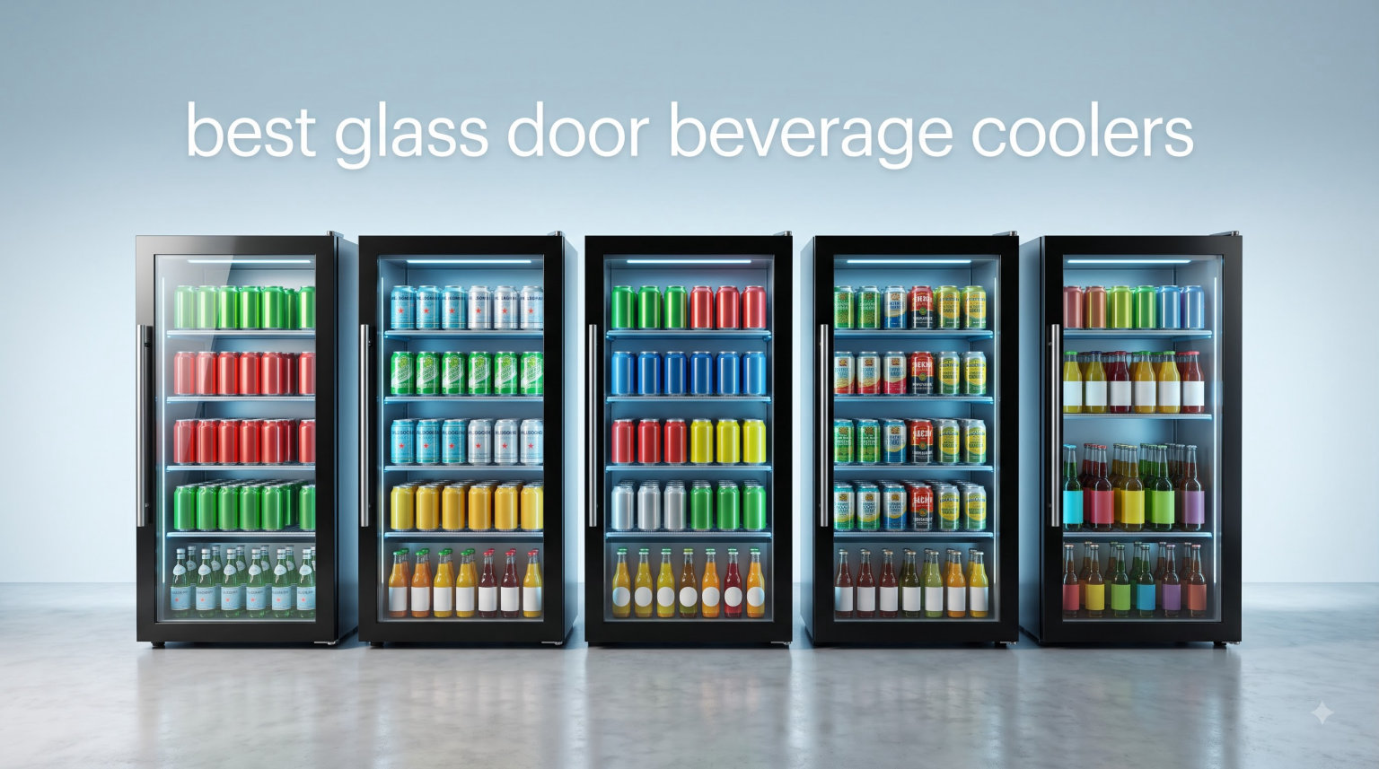 best glass door beverage coolers