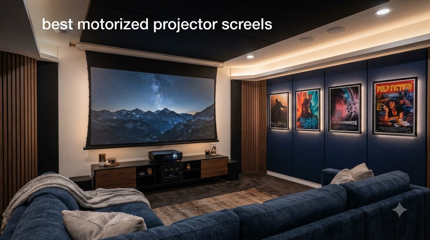 best motorized projector screens